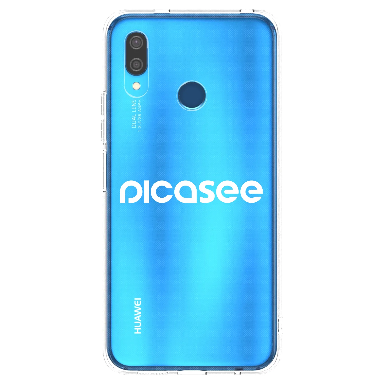 Picasee διαφανής θήκη σιλικόνης Huawei P20 Lite - Picasee - new logo - white