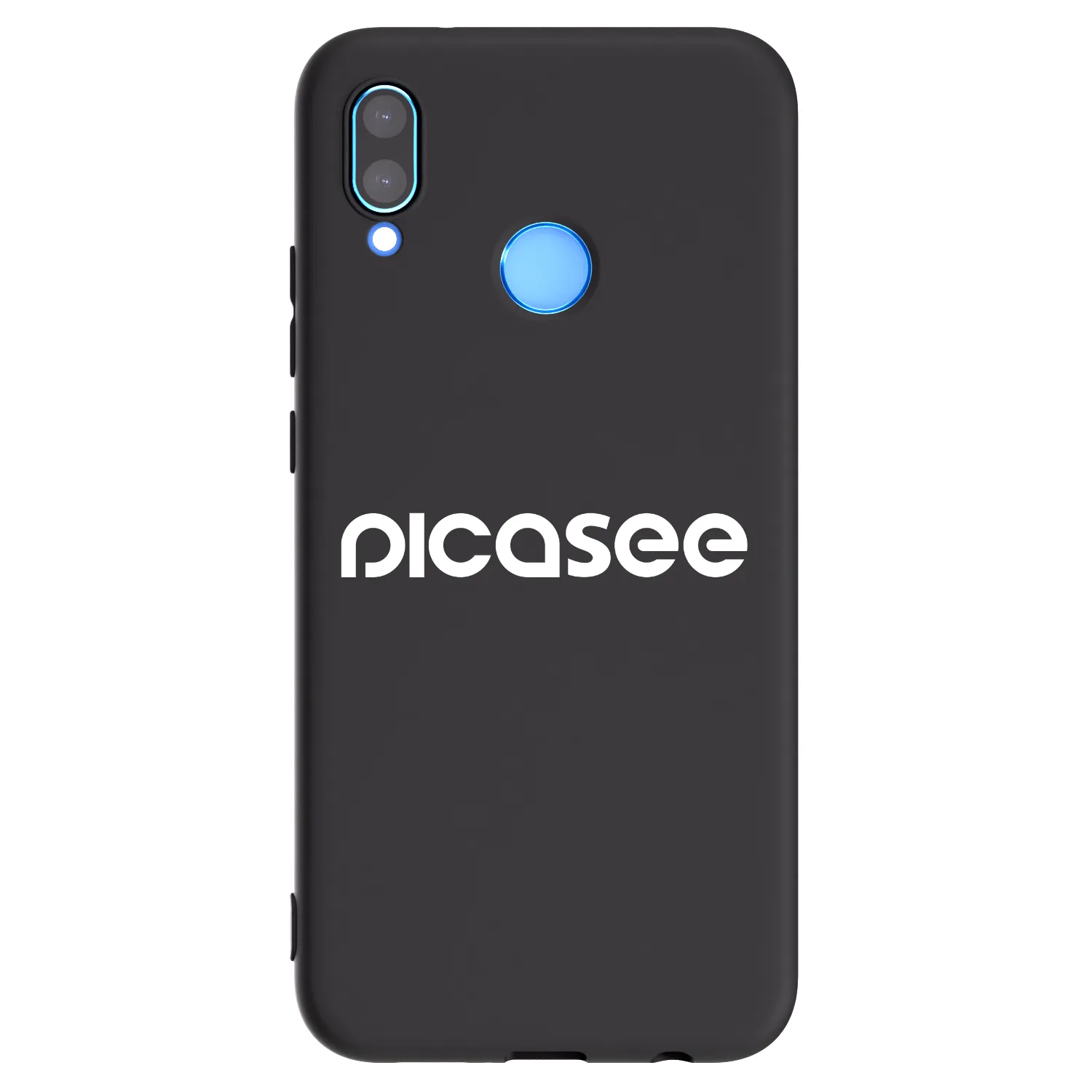 Picasee Μαύρη θήκη σιλικόνης για Huawei P20 Lite - Picasee - new logo - white