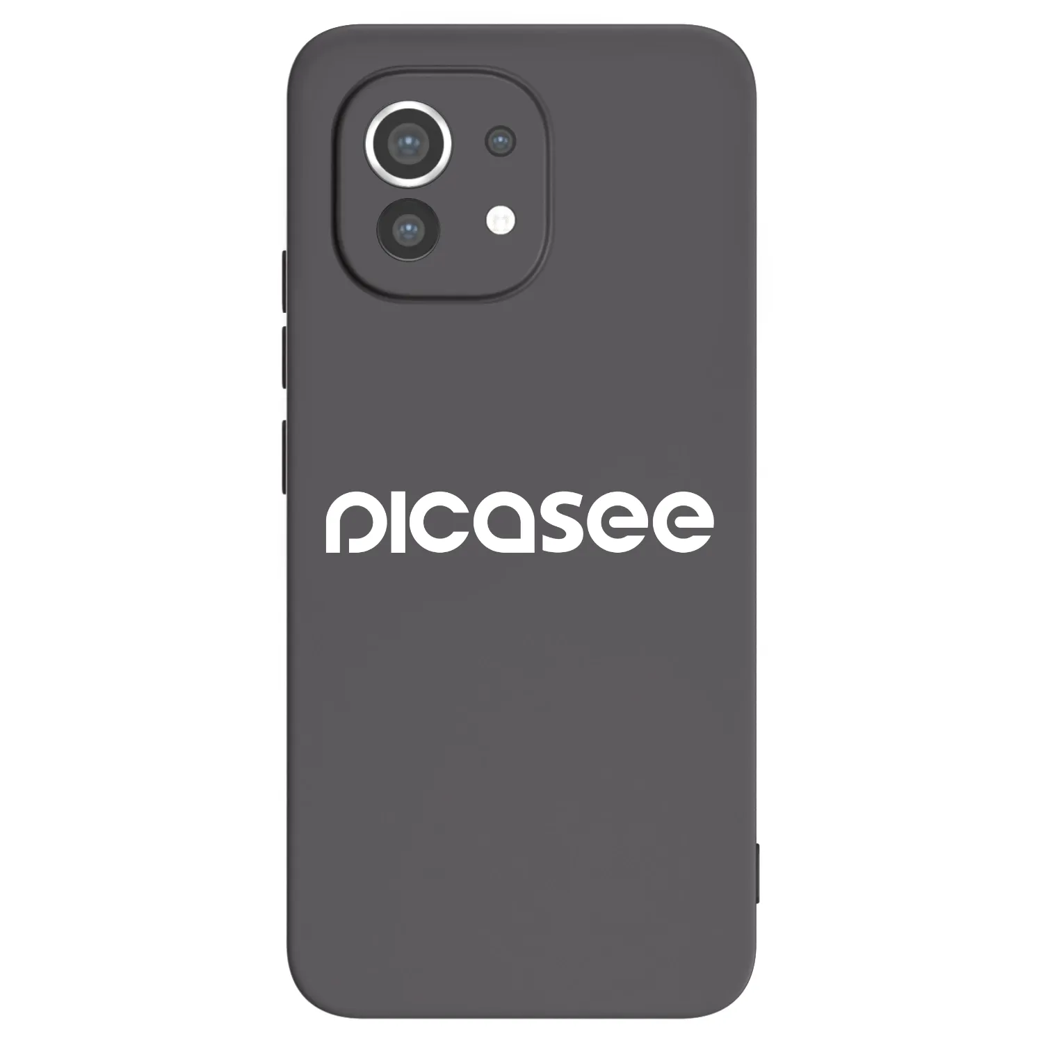 Picasee Μαύρη θήκη σιλικόνης για Xiaomi Mi 11 - Picasee - new logo - white