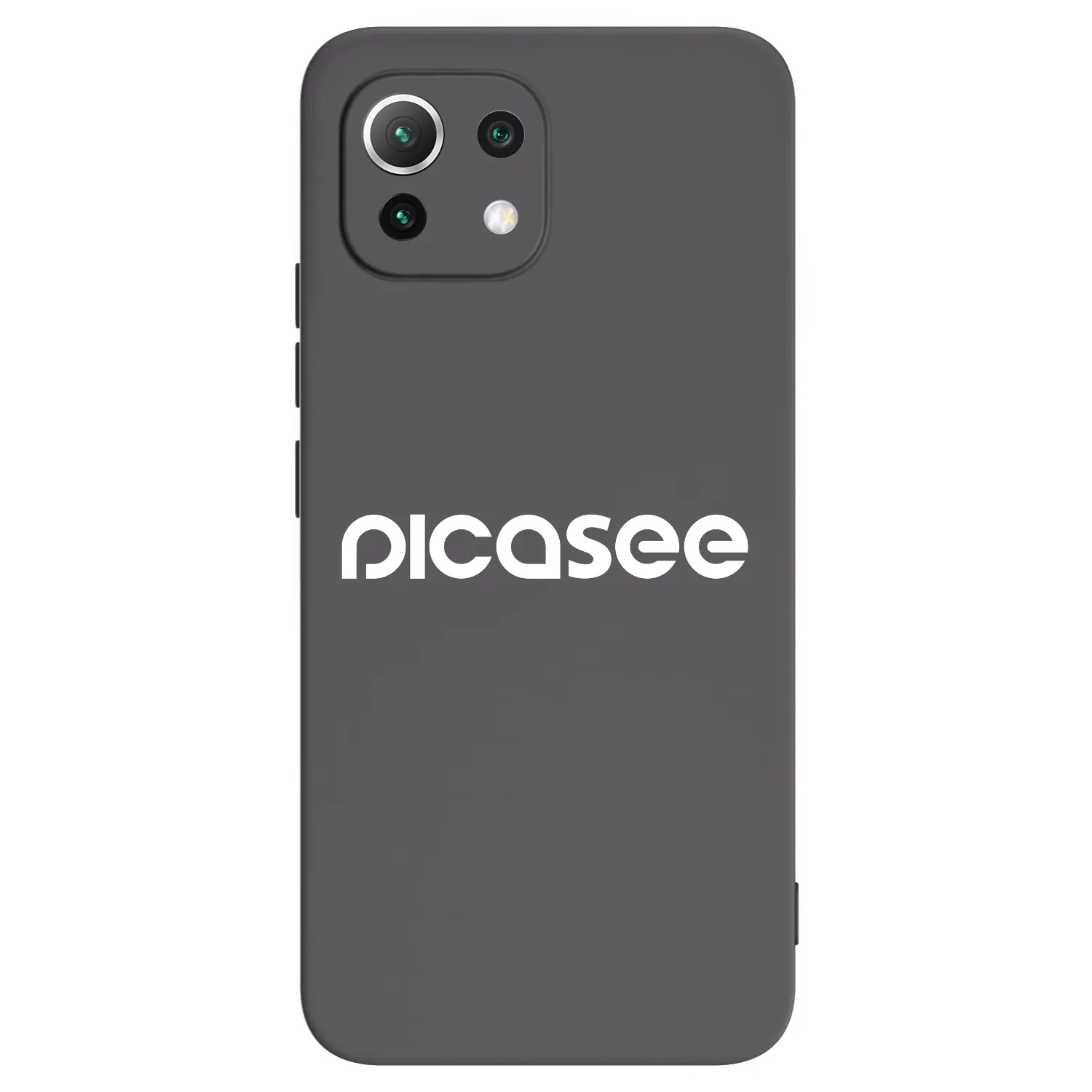 Picasee Μαύρη θήκη σιλικόνης για Xiaomi Mi 11 Lite - Picasee - new logo - white