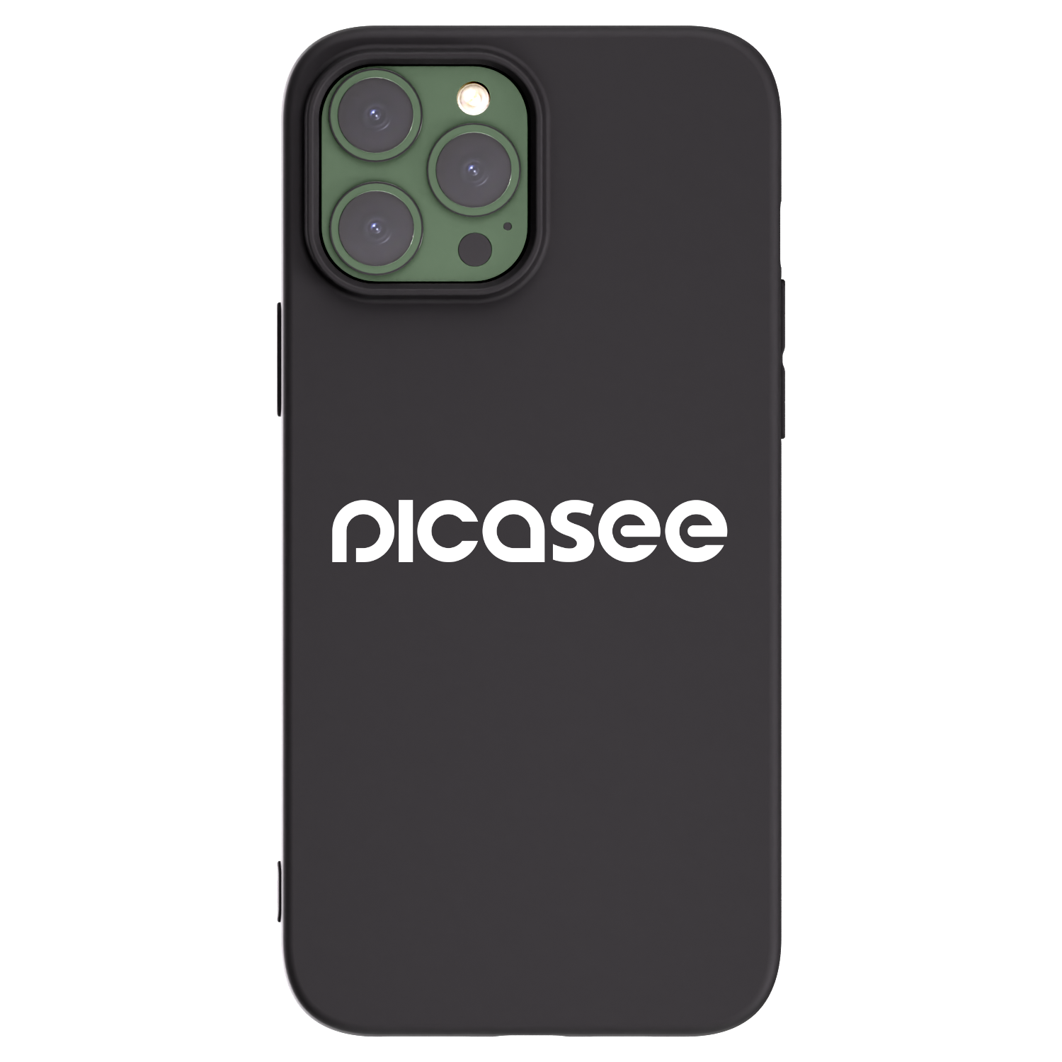 Picasee Μαύρη θήκη σιλικόνης για Apple iPhone 13 Pro Max - Picasee - new logo - white