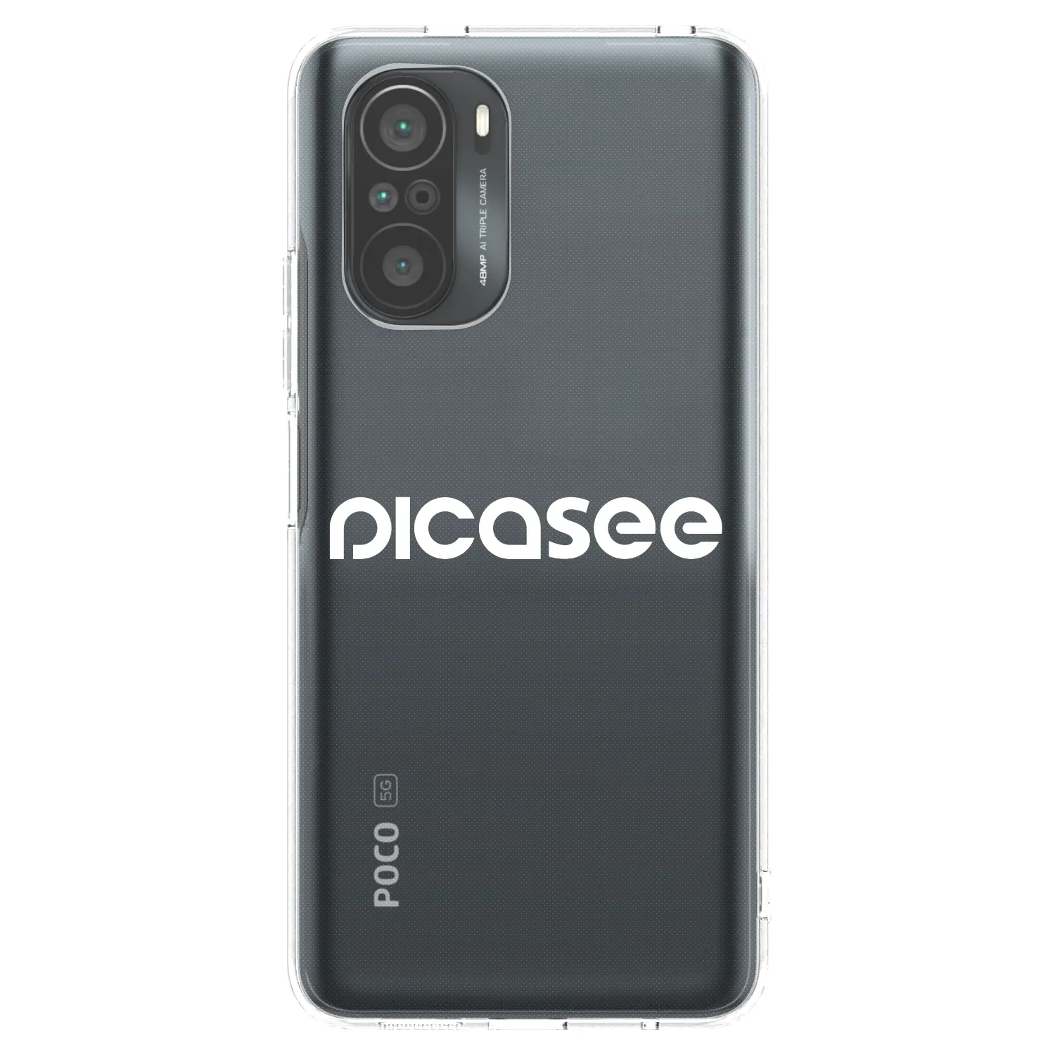 Picasee διαφανής θήκη σιλικόνης Xiaomi Poco F3 - Picasee - new logo - white