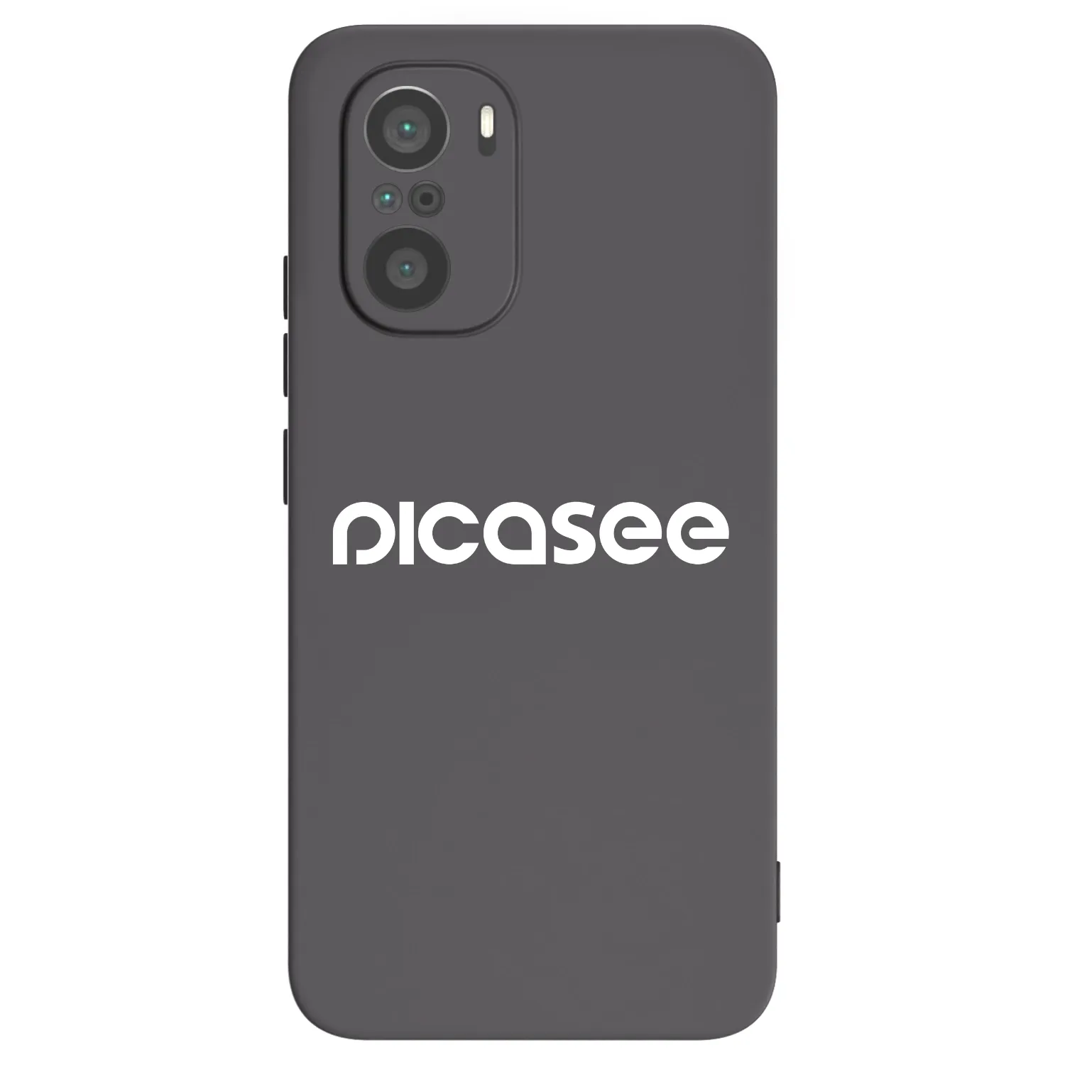 Picasee Μαύρη θήκη σιλικόνης για Xiaomi Poco F3 - Picasee - new logo - white