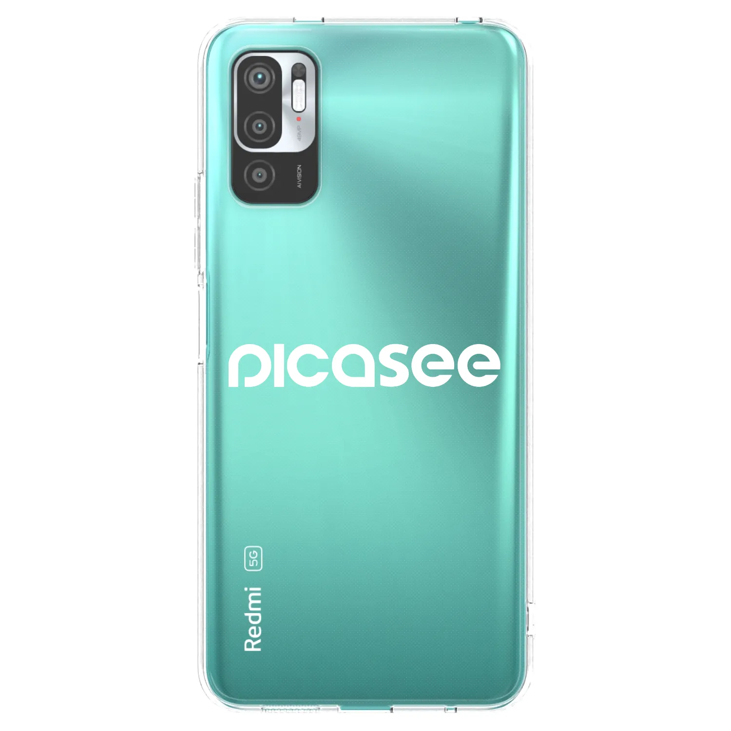 Picasee διαφανής θήκη σιλικόνης Xiaomi Redmi Note 10 5G - Picasee - new logo - white