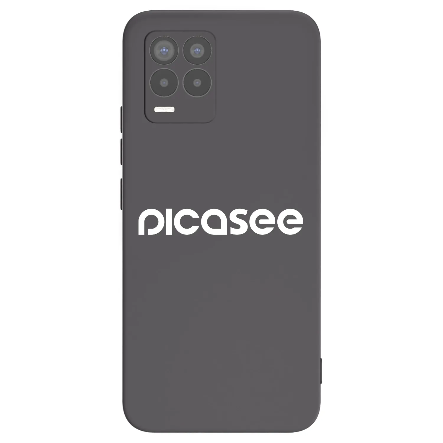 Picasee Μαύρη θήκη σιλικόνης για Realme 8 4G - Picasee - new logo - white