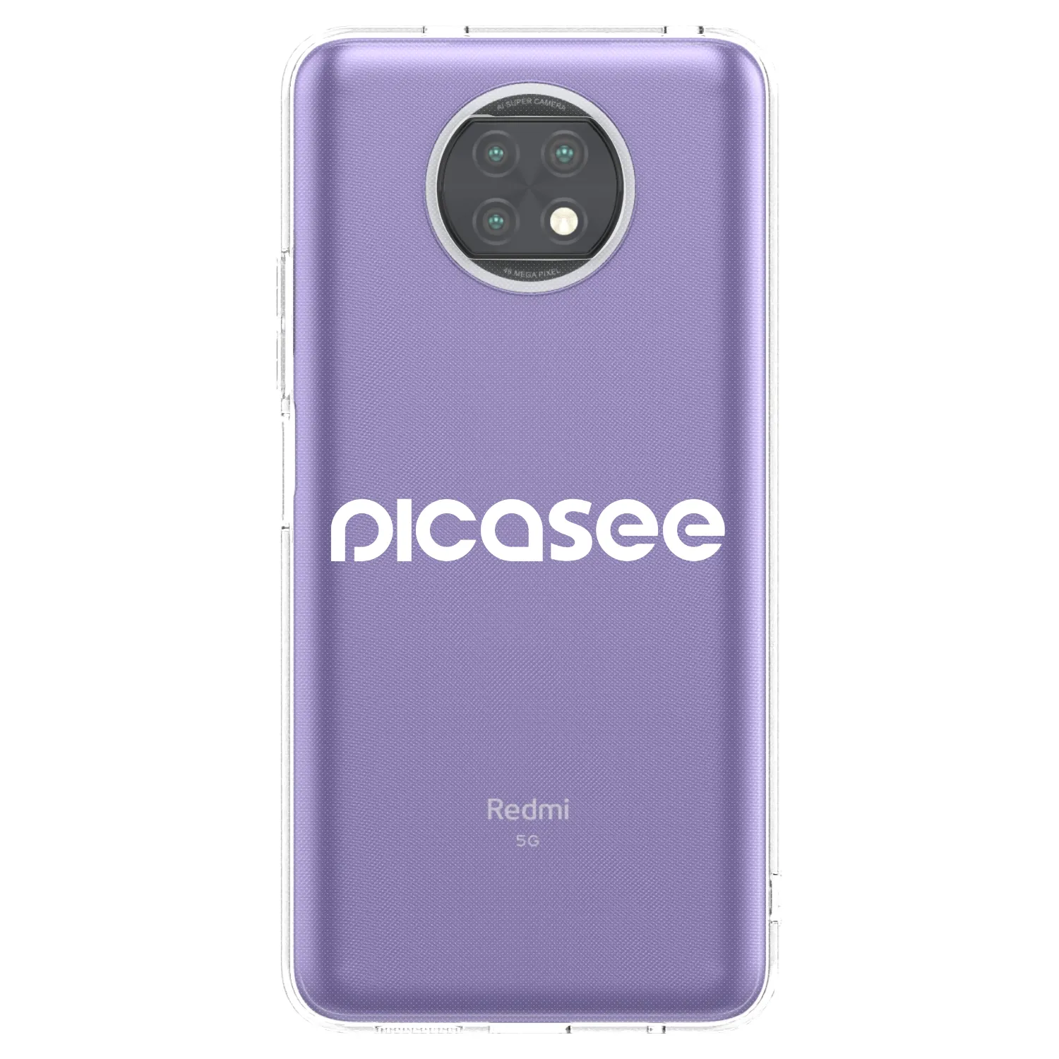 Picasee διαφανής θήκη σιλικόνης Xiaomi Redmi Note 9T - Picasee - new logo - white