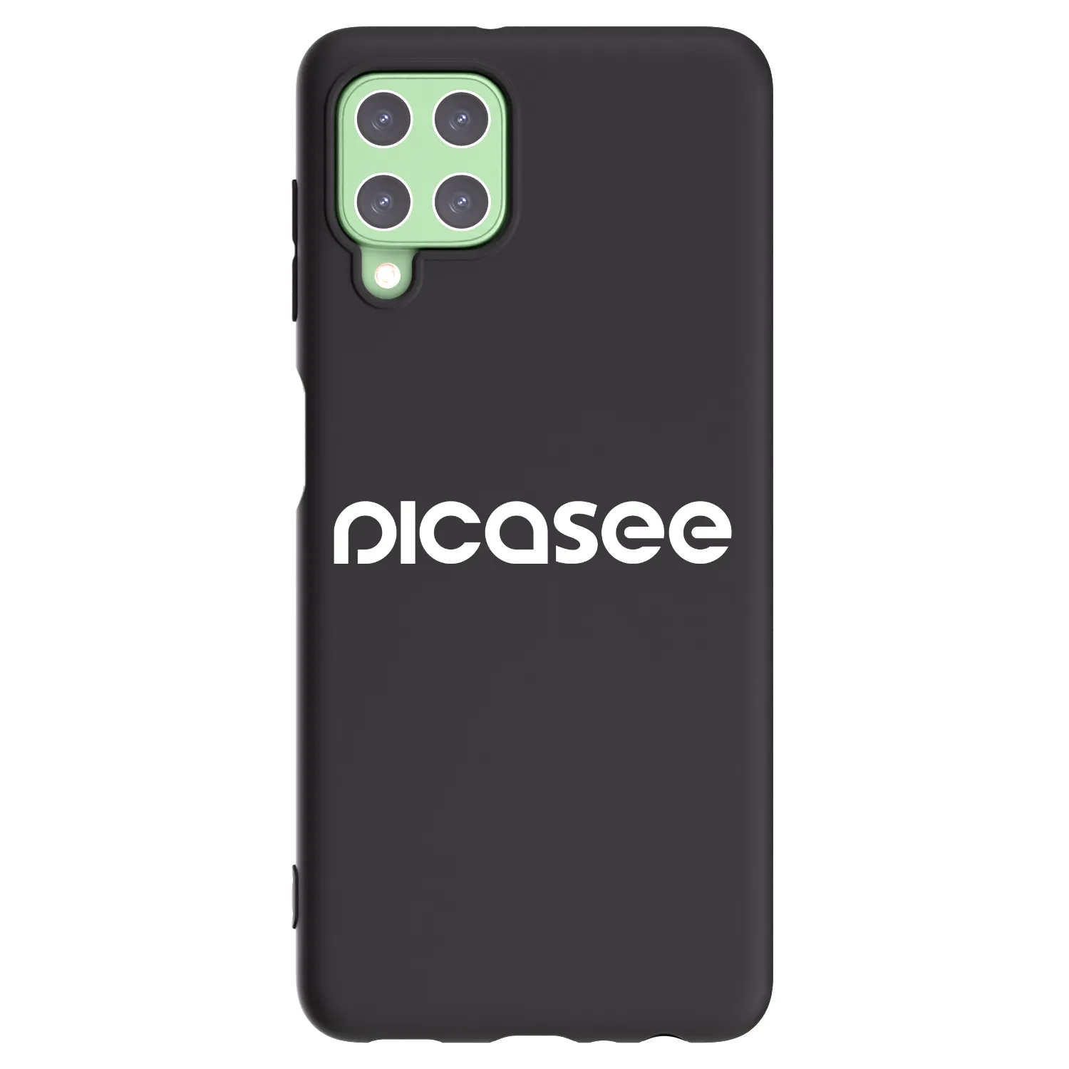 Picasee Μαύρη θήκη σιλικόνης για Samsung Galaxy A22 A225F 4G - Picasee - new logo - white