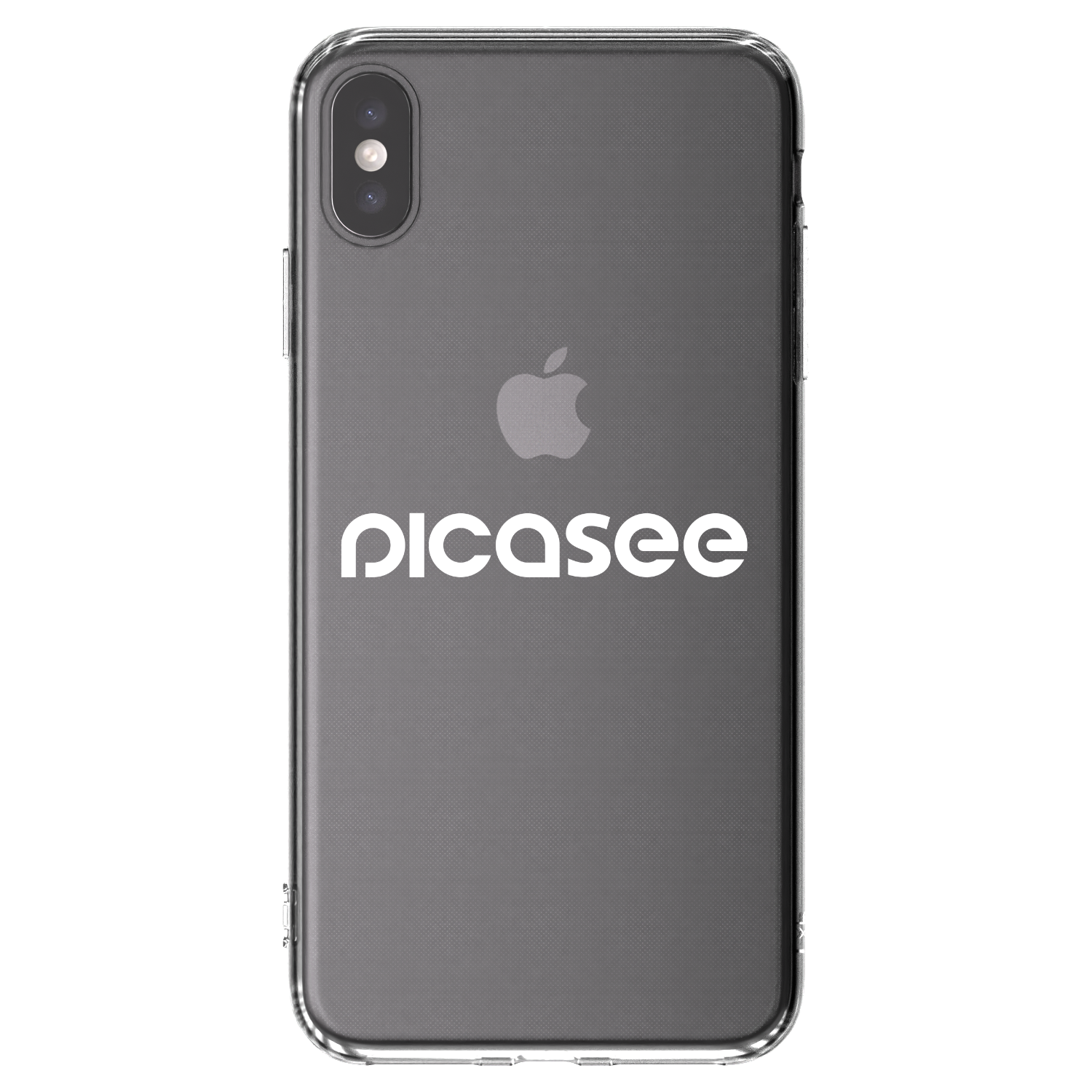 Picasee διαφανής θήκη σιλικόνης Apple iPhone XS Max - Picasee - new logo - white