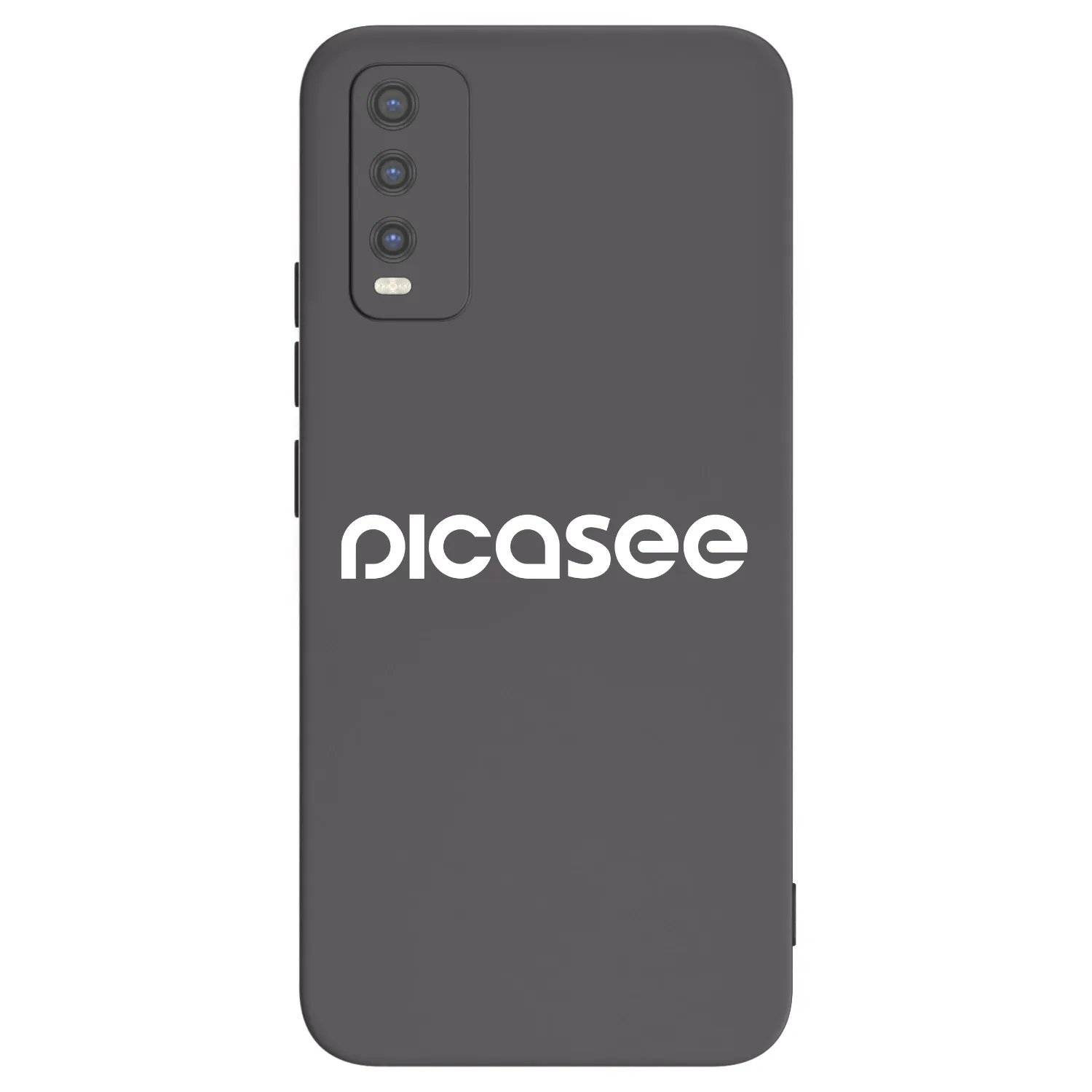 Picasee Μαύρη θήκη σιλικόνης για Vivo Y20s - Picasee - new logo - white