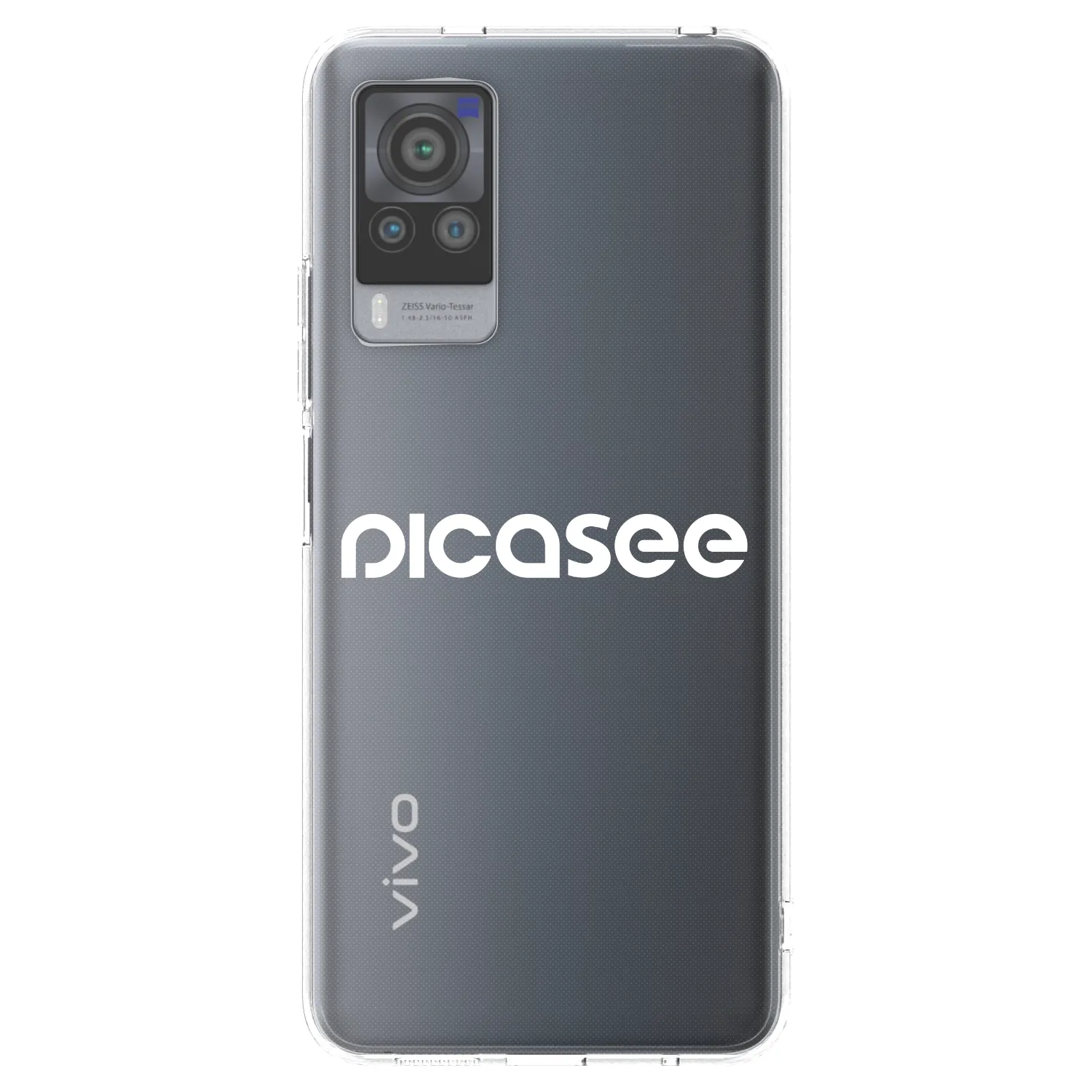 Picasee διαφανής θήκη σιλικόνης Vivo X60 Pro 5G - Picasee - new logo - white