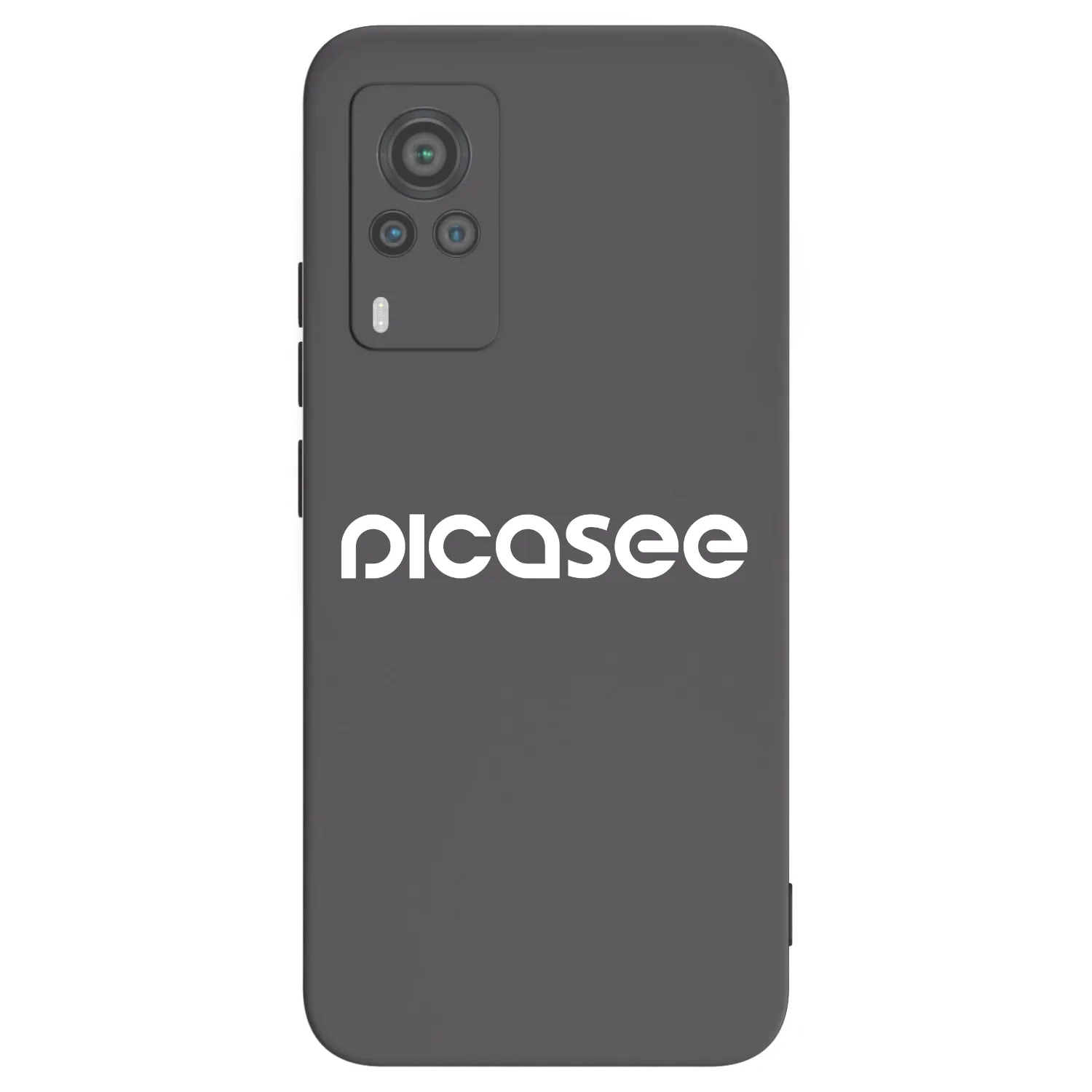 Picasee Μαύρη θήκη σιλικόνης για Vivo X60 Pro 5G - Picasee - new logo - white