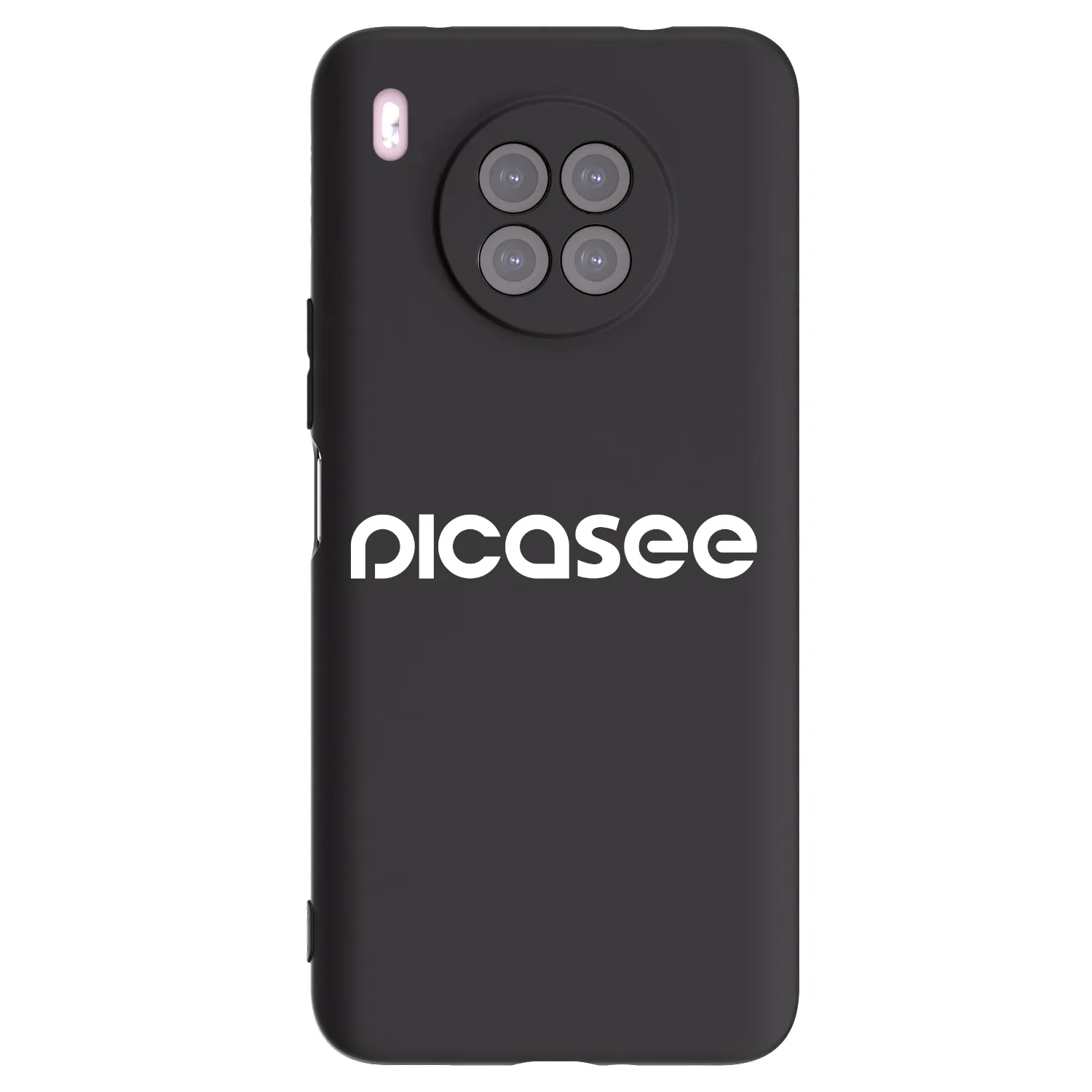 Picasee Μαύρη θήκη σιλικόνης για Huawei Nova 8i - Picasee - new logo - white
