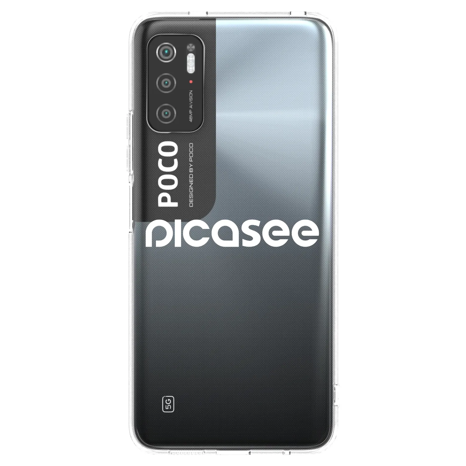 Picasee διαφανής θήκη σιλικόνης Xiaomi Poco M3 Pro 5G - Picasee - new logo - white