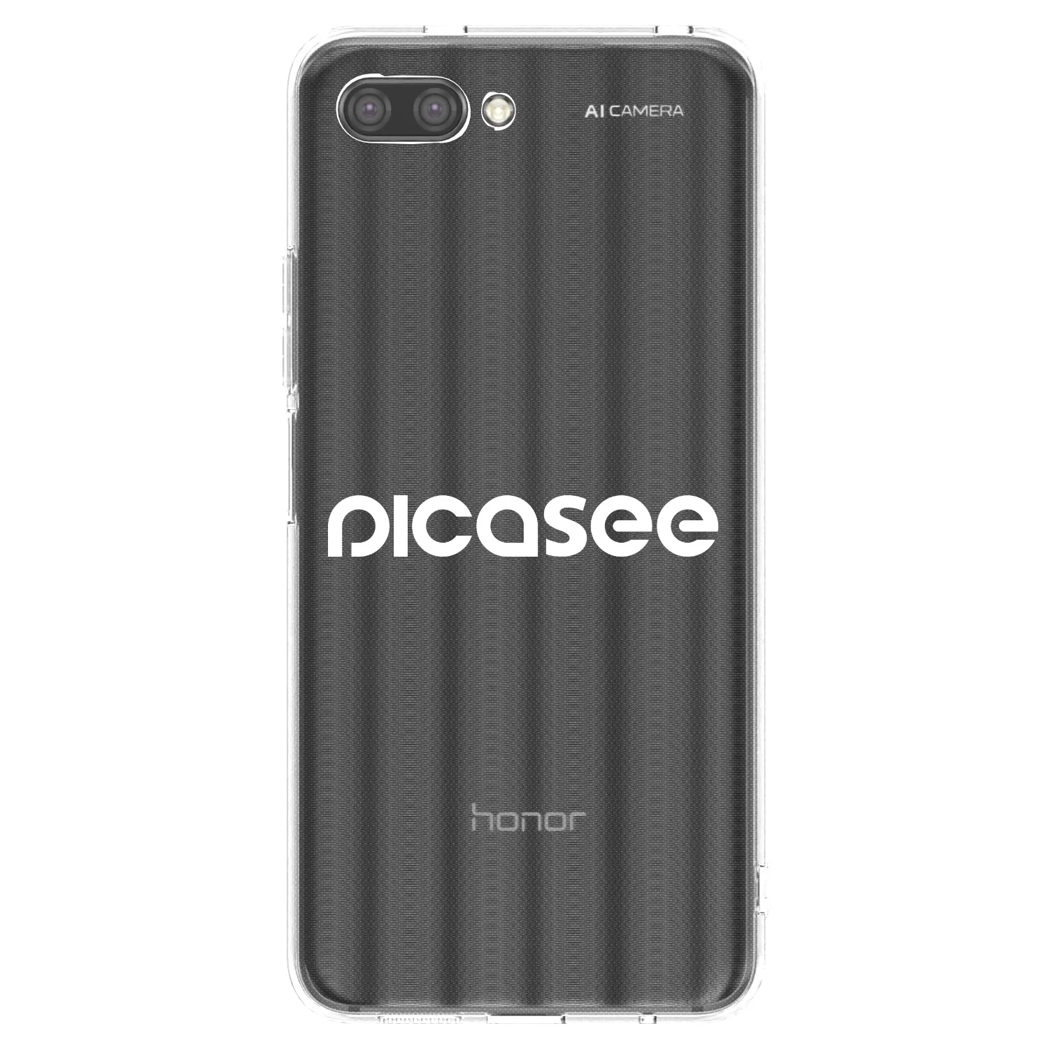 Picasee διαφανής θήκη σιλικόνης Honor 10 - Picasee - new logo - white