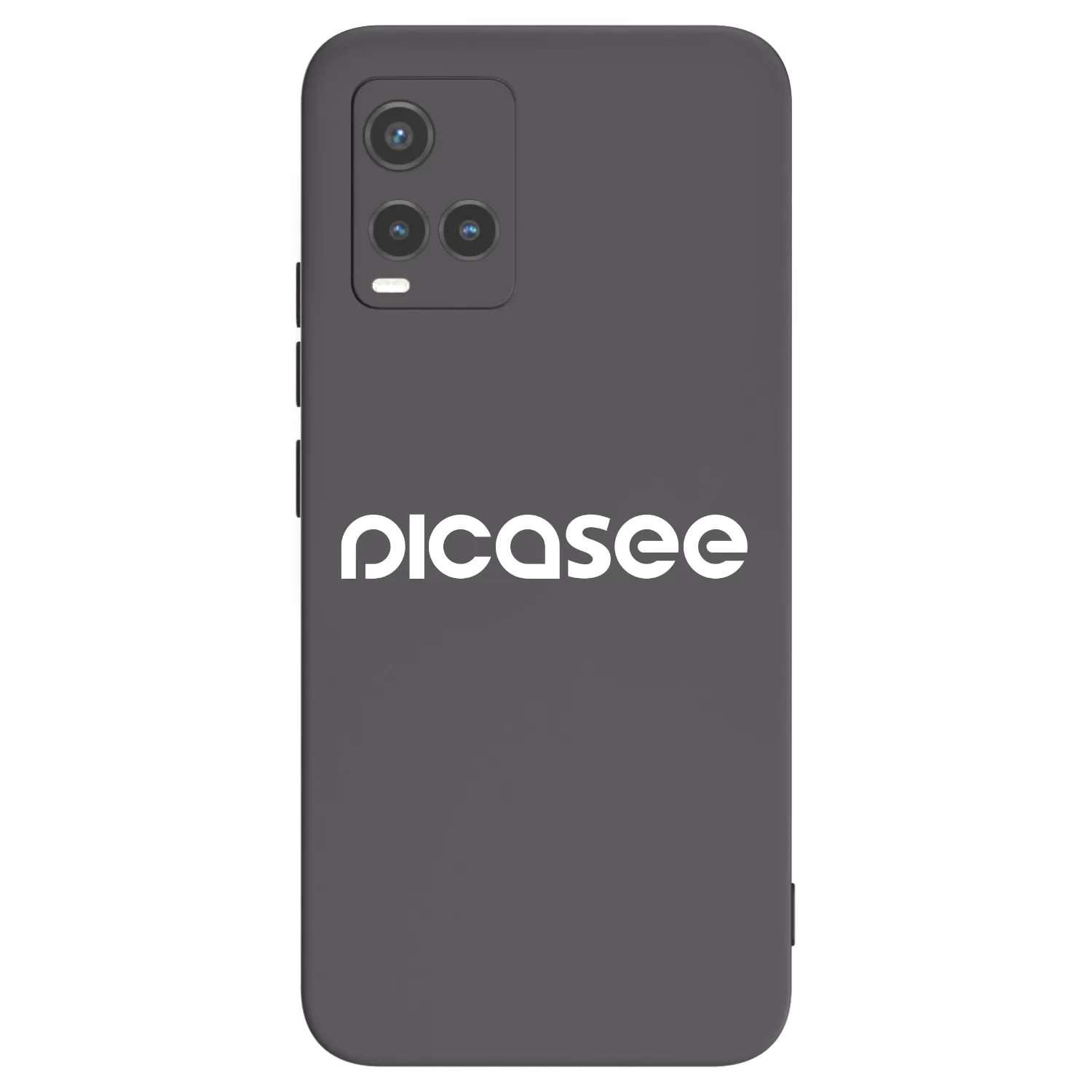 Picasee Μαύρη θήκη σιλικόνης για Vivo Y33s - Picasee - new logo - white