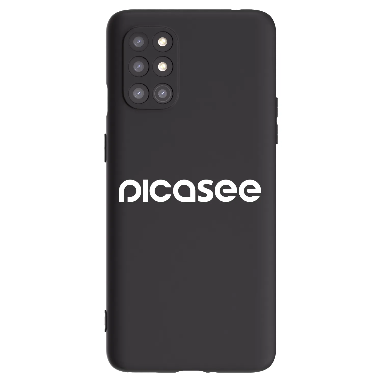 Picasee Μαύρη θήκη σιλικόνης για OnePlus 8T - Picasee - new logo - white