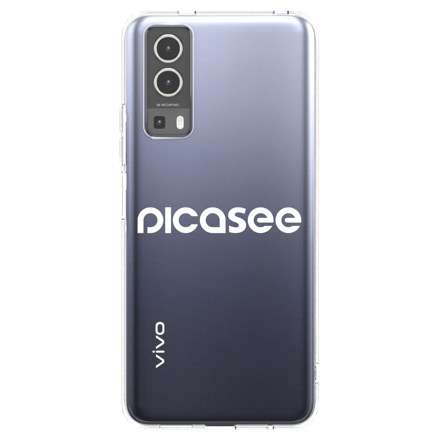 Picasee διαφανής θήκη σιλικόνης Vivo Y72 5G - Picasee - new logo - white