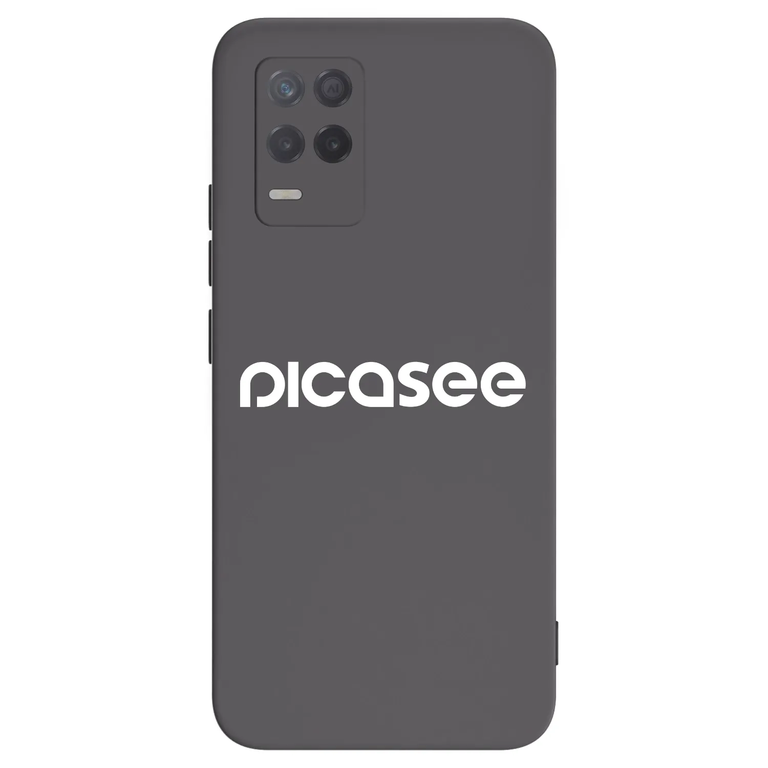 Picasee Μαύρη θήκη σιλικόνης για Realme 8 5G - Picasee - new logo - white
