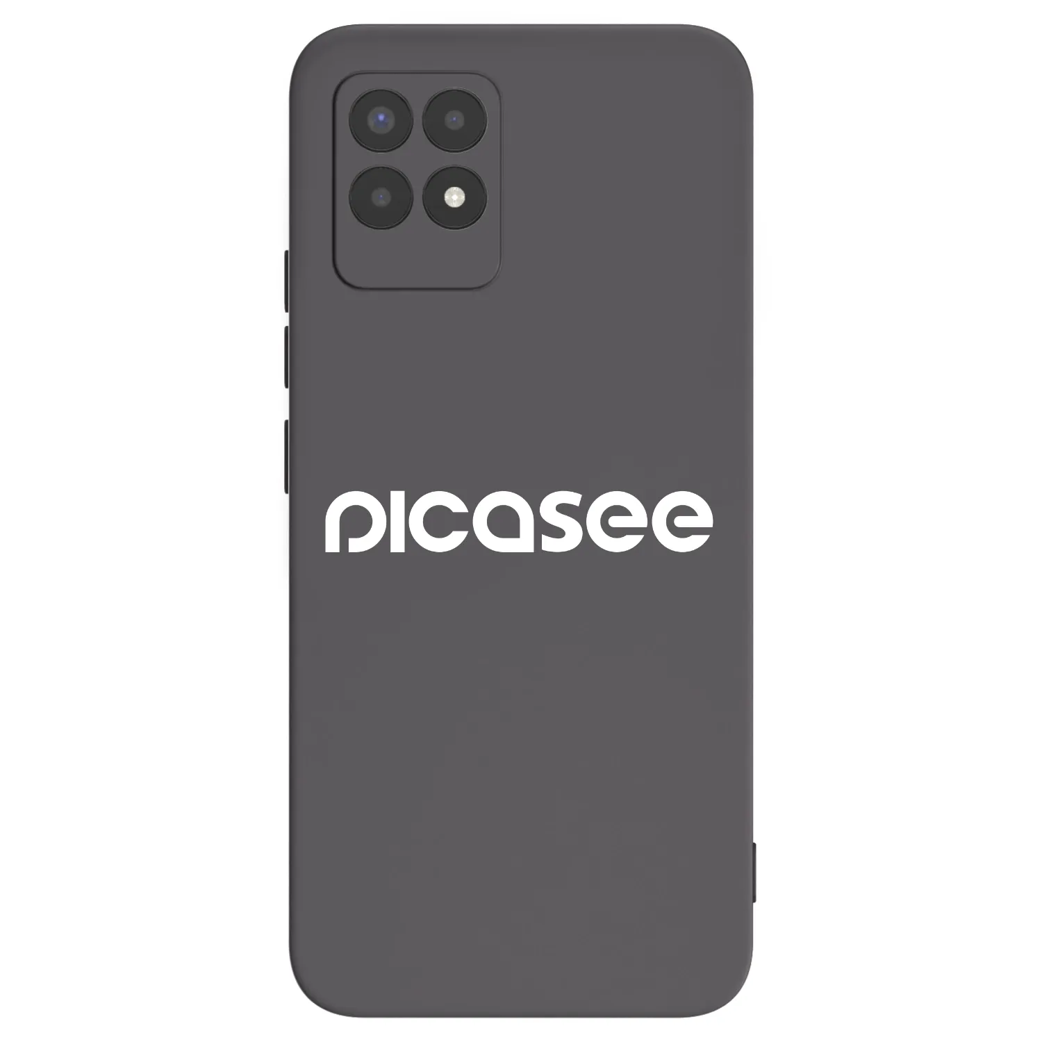 Picasee Μαύρη θήκη σιλικόνης για Realme 8i - Picasee - new logo - white
