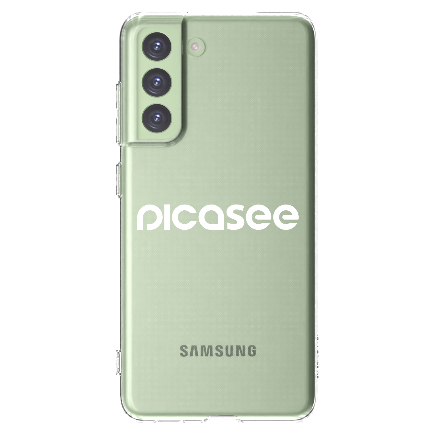 Picasee διαφανής θήκη σιλικόνης Samsung Galaxy S21 FE 5G - Picasee - new logo - white