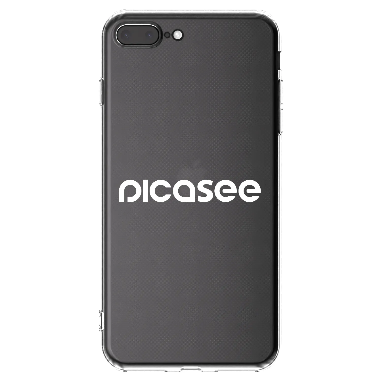 Picasee διαφανής θήκη σιλικόνης Apple iPhone 7 Plus - Picasee - new logo - white