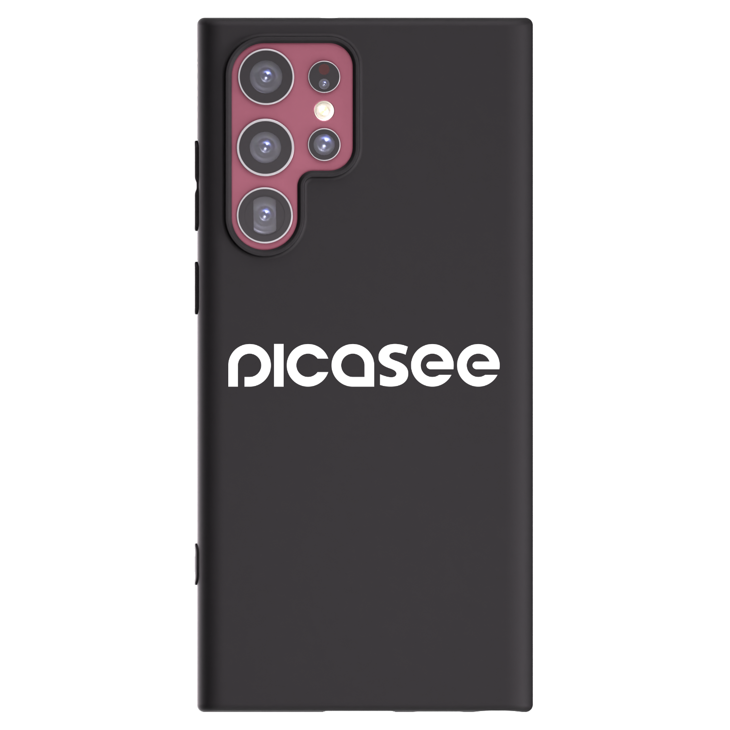 Picasee Μαύρη θήκη σιλικόνης για Samsung Galaxy S22 Ultra 5G - Picasee - new logo - white