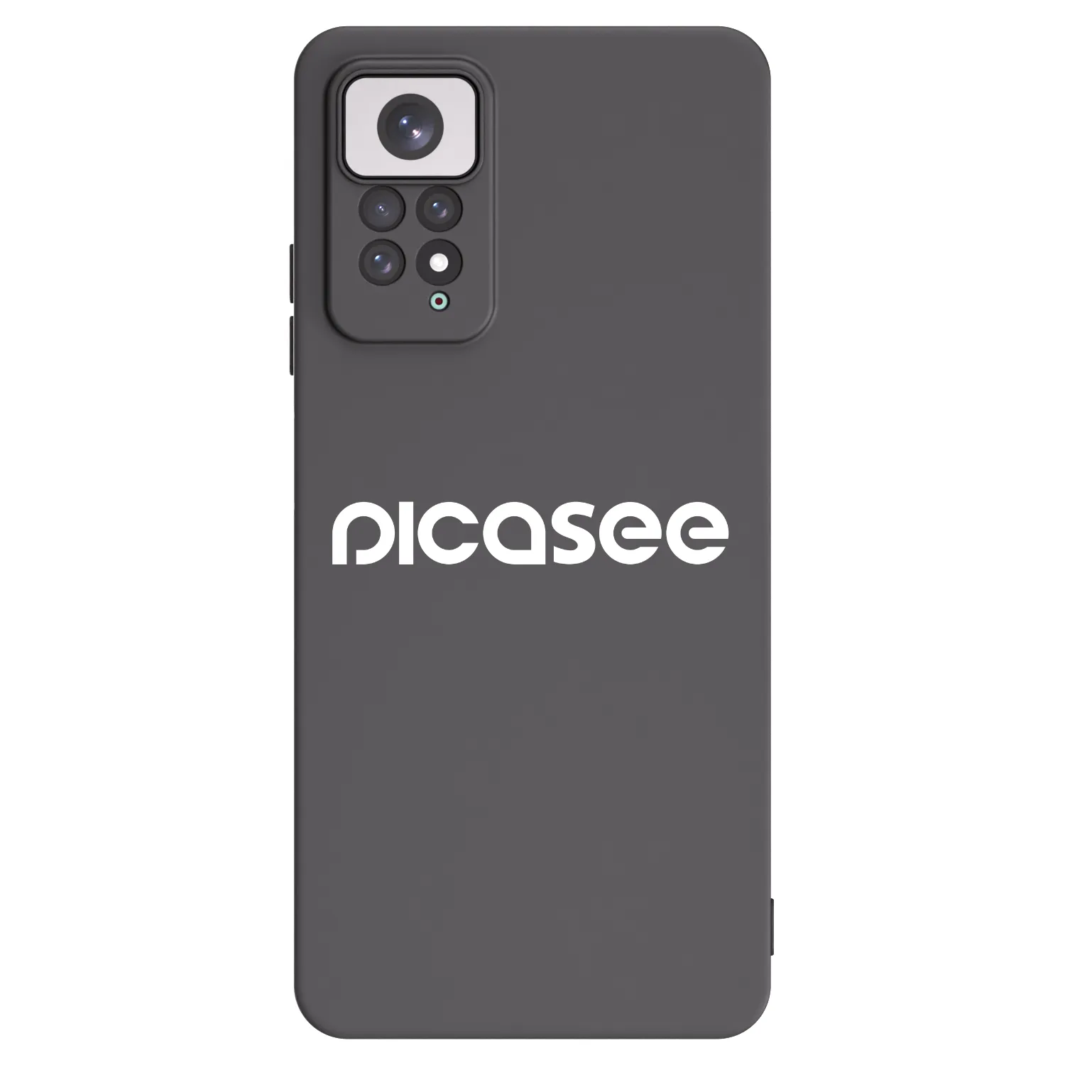 Picasee Μαύρη θήκη σιλικόνης για Xiaomi Redmi Note 11 - Picasee - new logo - white