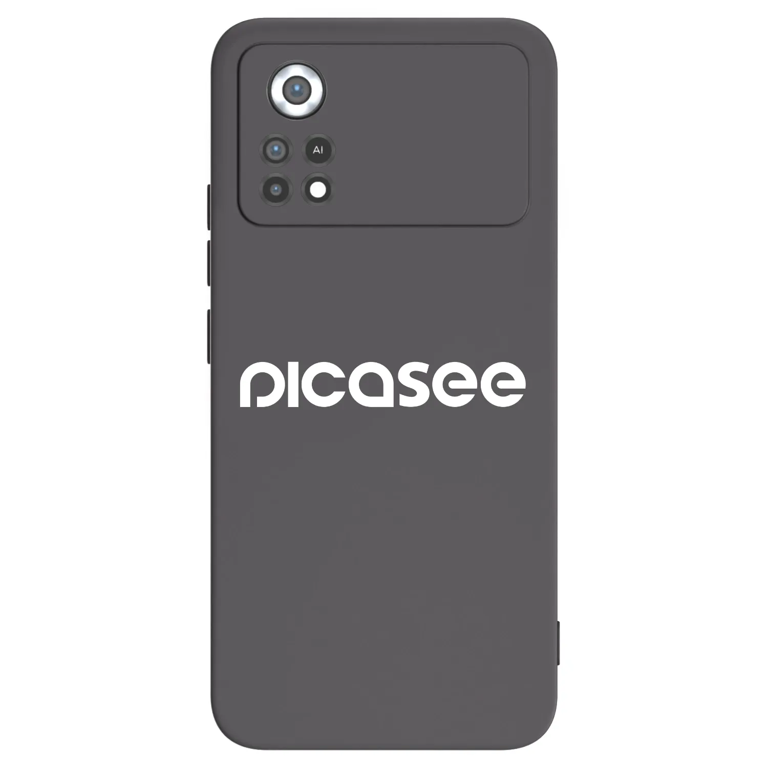 Picasee Μαύρη θήκη σιλικόνης για Xiaomi Poco X4 Pro 5G - Picasee - new logo - white