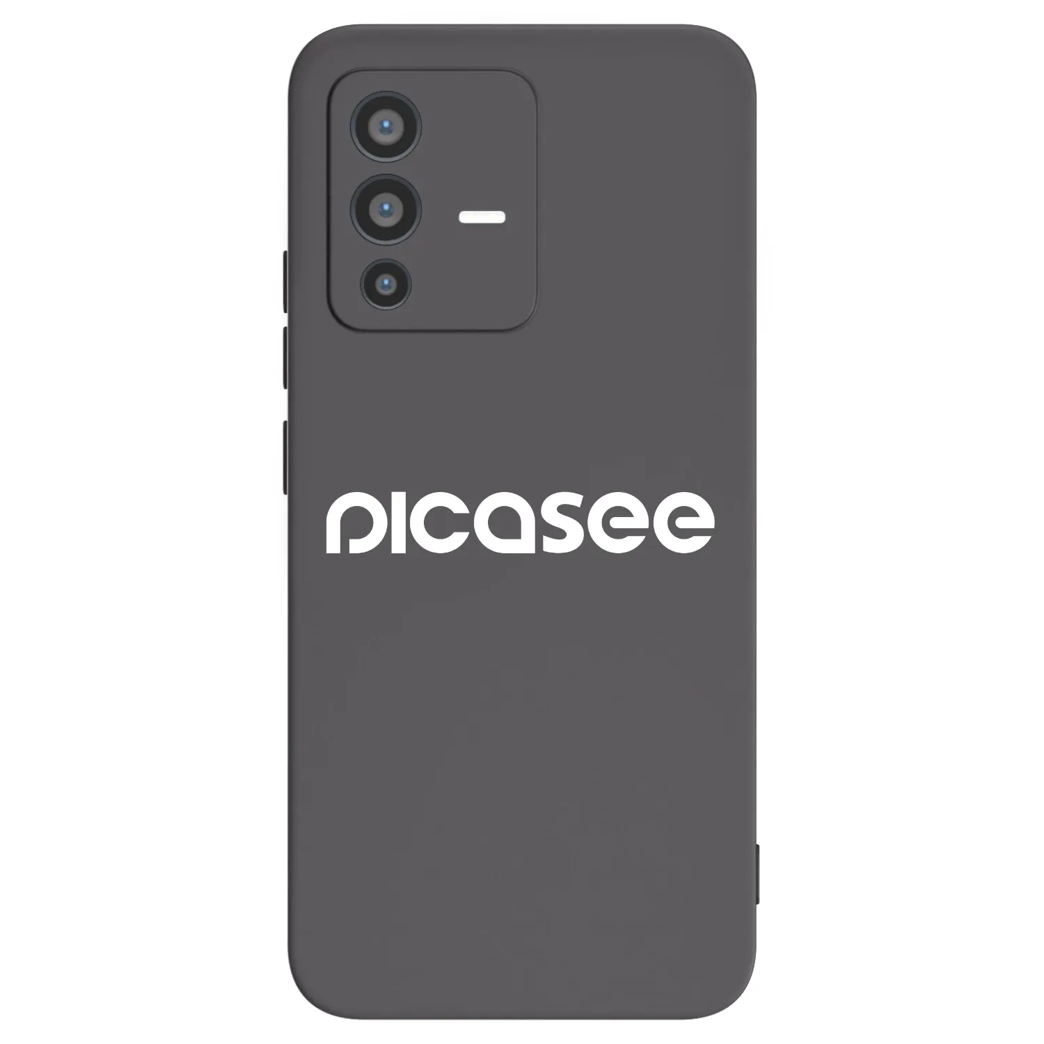 Picasee Μαύρη θήκη σιλικόνης για Vivo V23 5G - Picasee - new logo - white