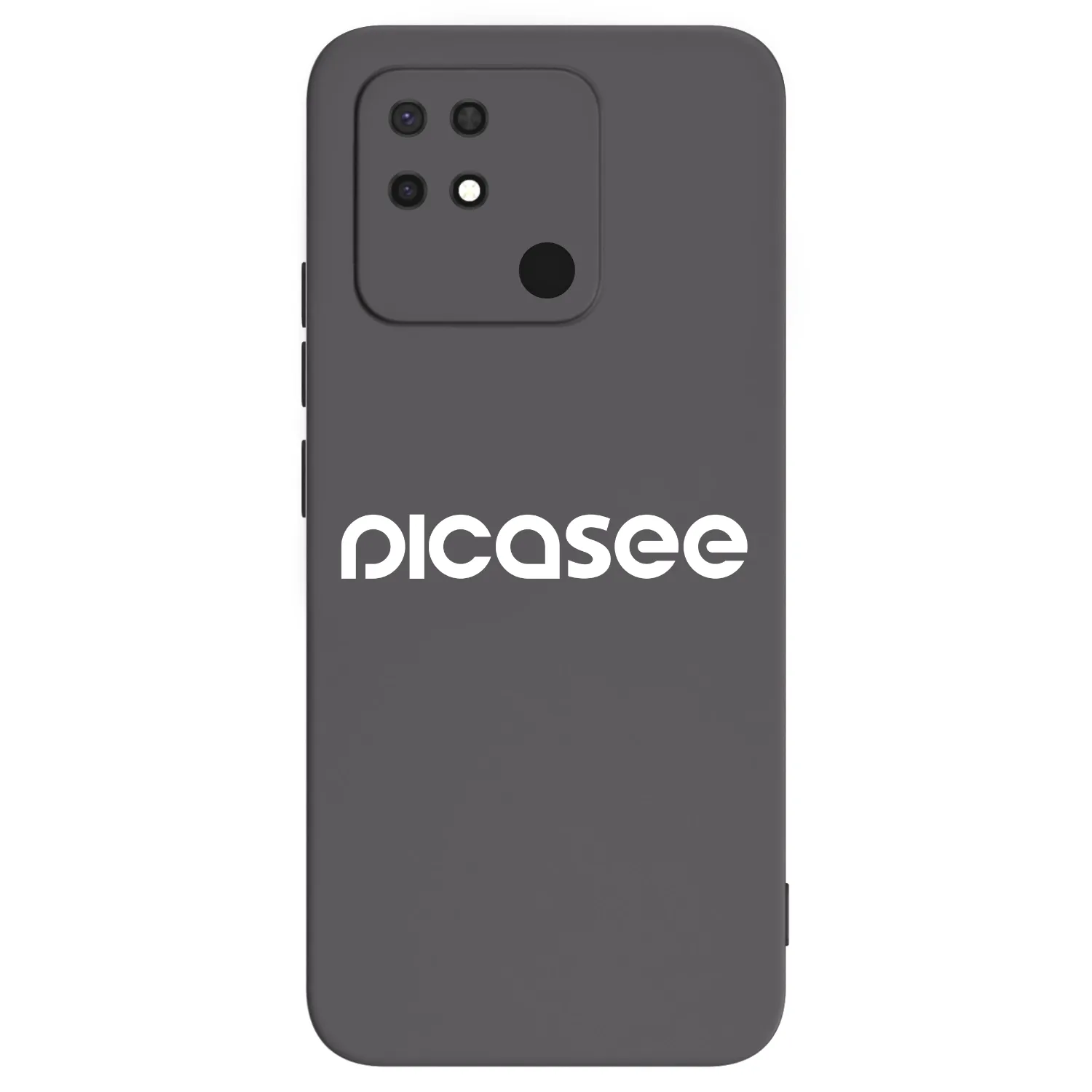 Picasee Μαύρη θήκη σιλικόνης για Xiaomi Redmi 10C - Picasee - new logo - white