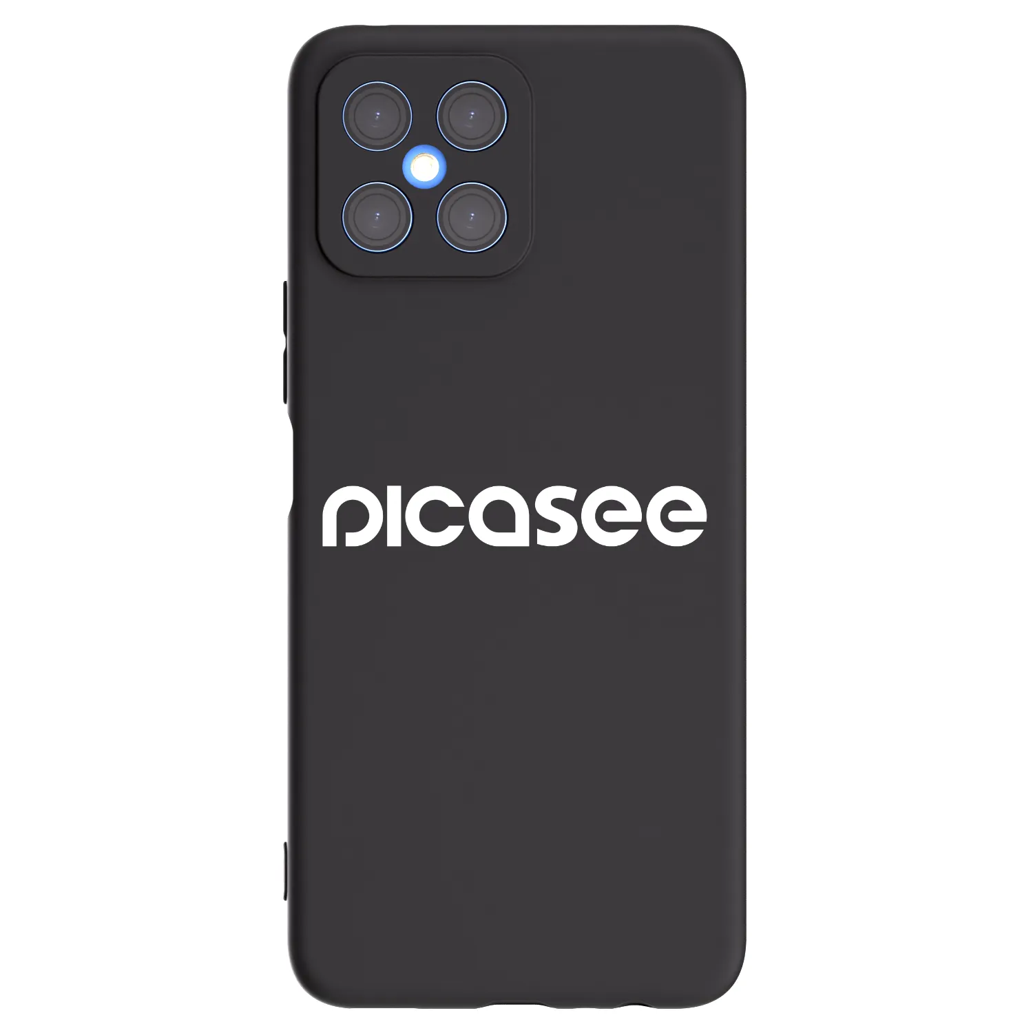 Picasee Μαύρη θήκη σιλικόνης για Honor X8 4G - Picasee - new logo - white