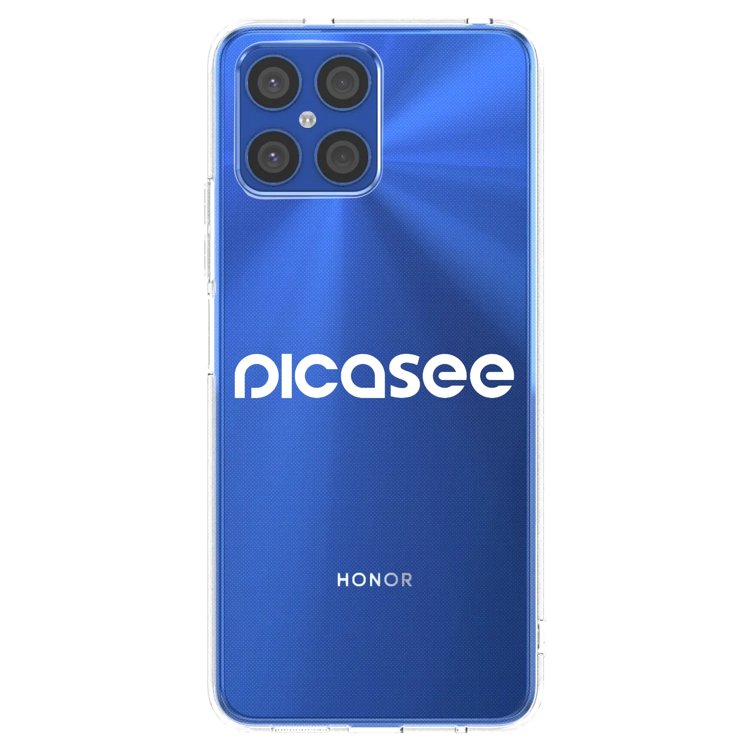 Picasee διαφανής θήκη σιλικόνης Honor X8 4G - Picasee - new logo - white
