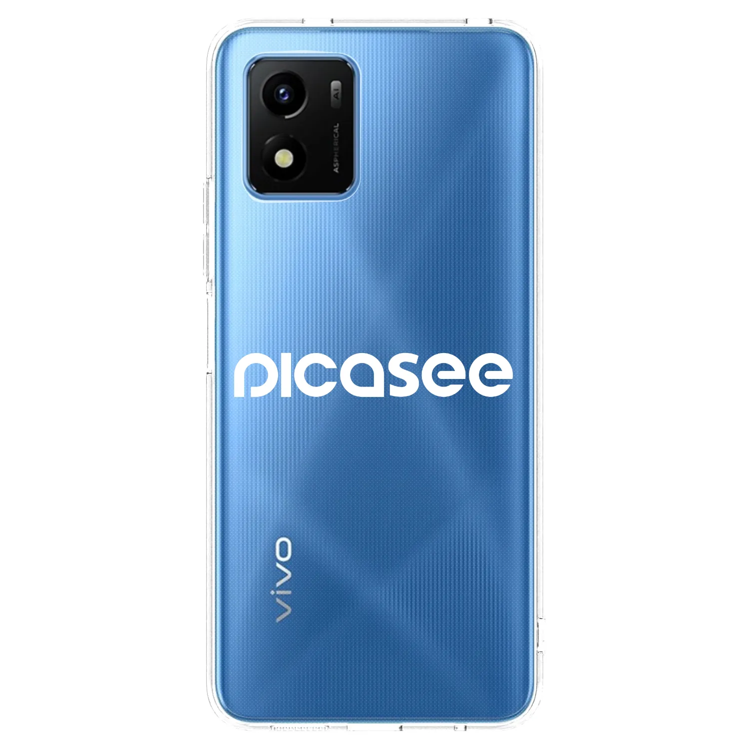 Picasee διαφανής θήκη σιλικόνης Vivo Y01 - Picasee - new logo - white