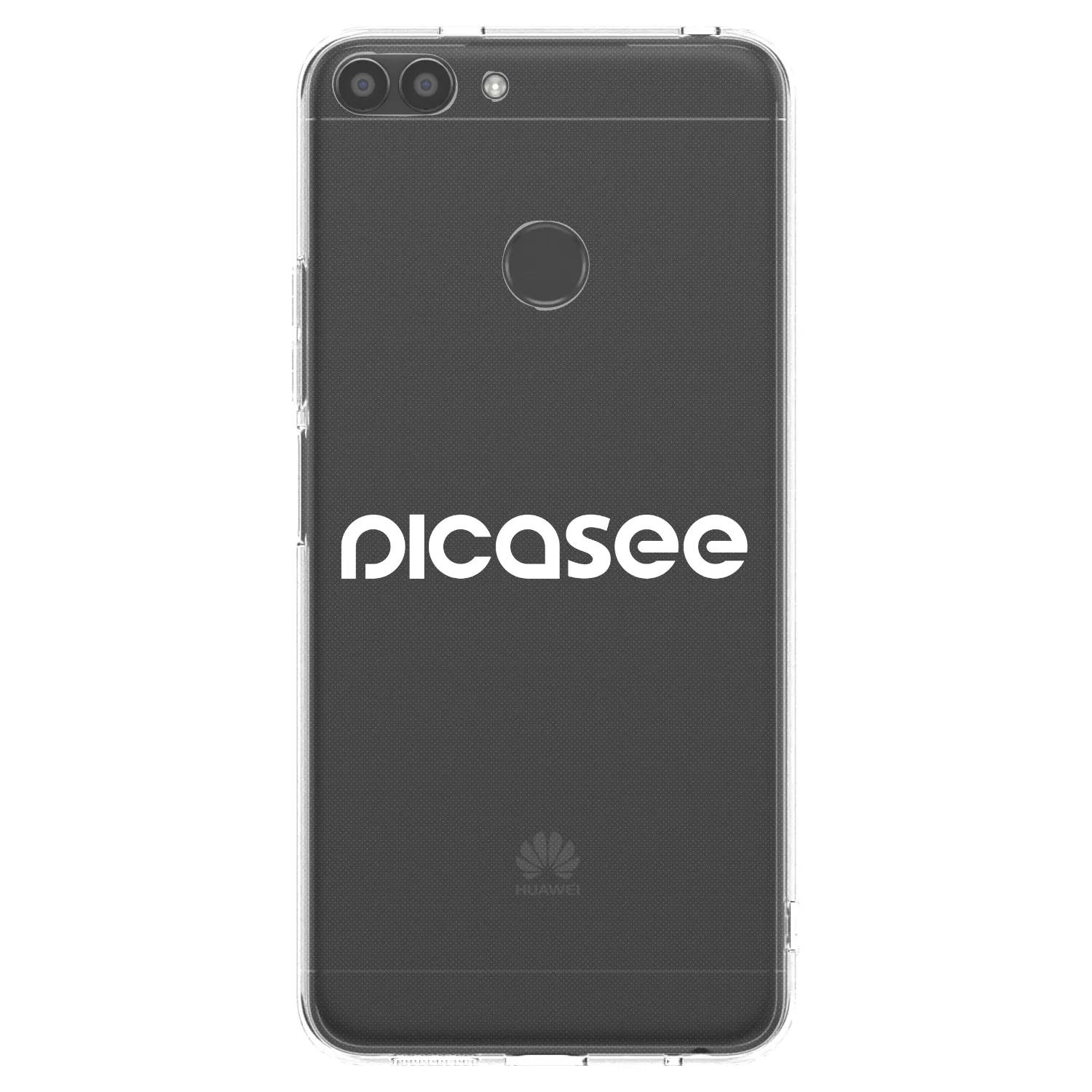 Picasee διαφανής θήκη σιλικόνης Huawei P Smart - Picasee - new logo - white