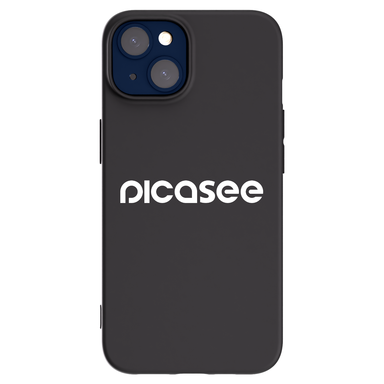 Picasee Μαύρη θήκη σιλικόνης για Apple iPhone 14 - Picasee - new logo - white