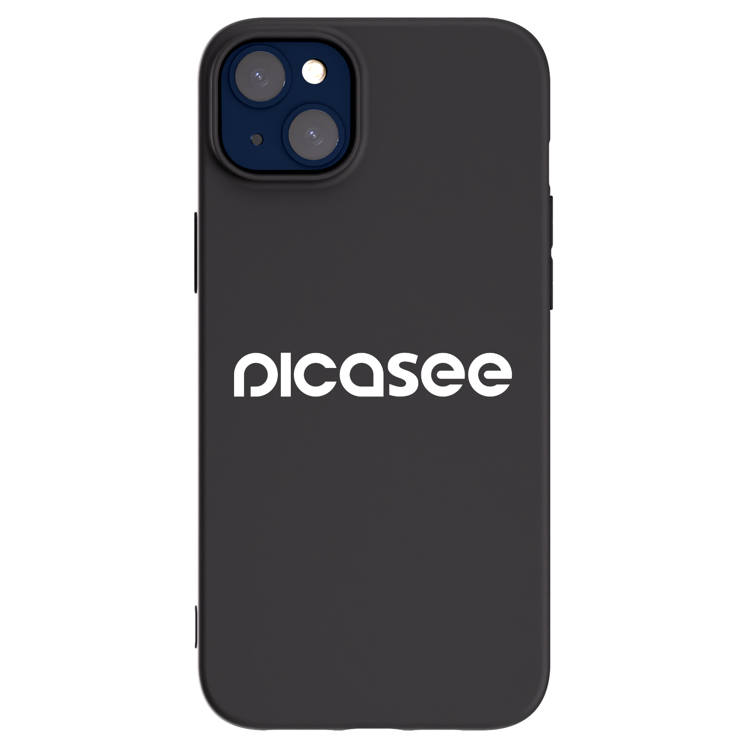 Picasee Μαύρη θήκη σιλικόνης για Apple iPhone 14 Plus - Picasee - new logo - white
