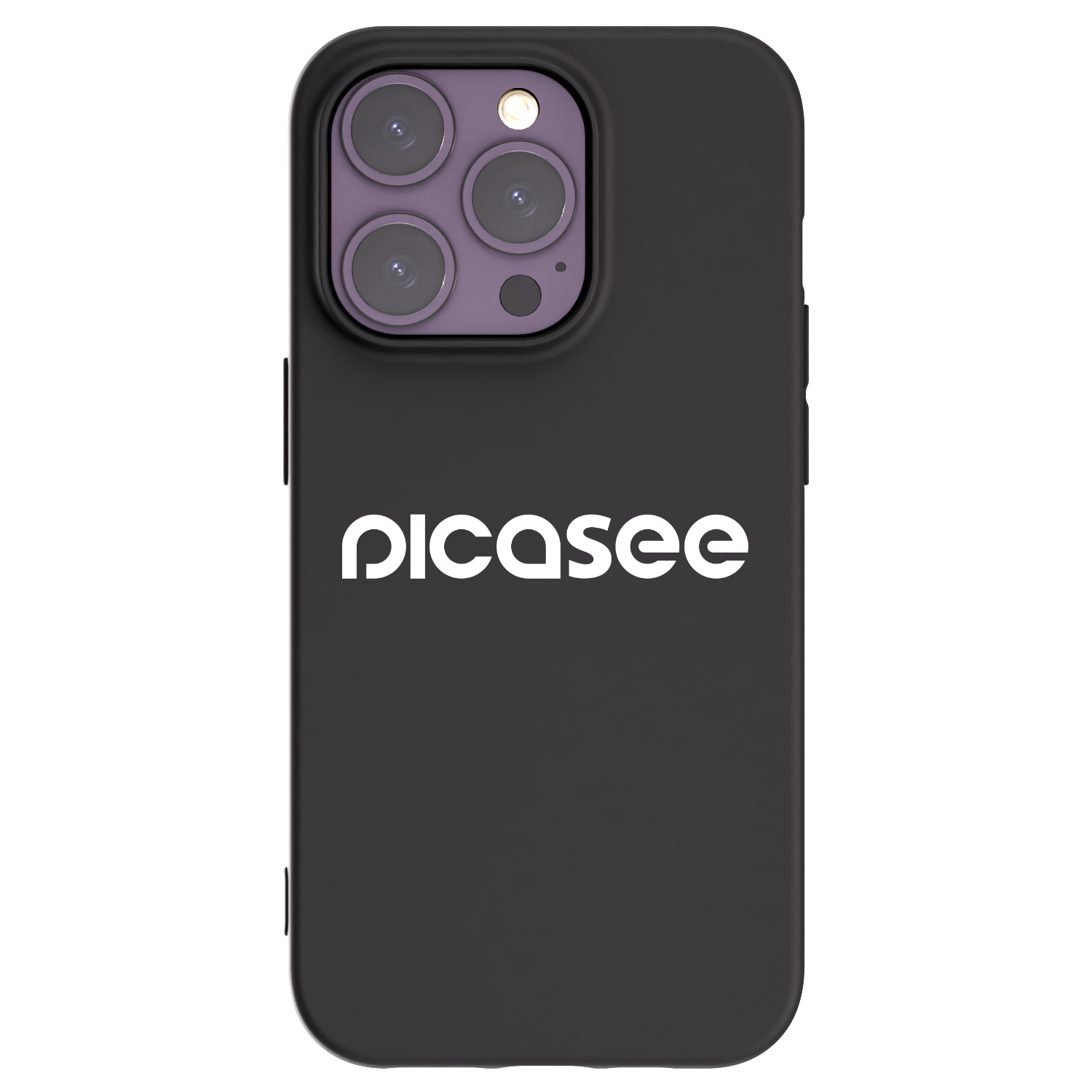 Picasee Μαύρη θήκη σιλικόνης για Apple iPhone 14 Pro - Picasee - new logo - white