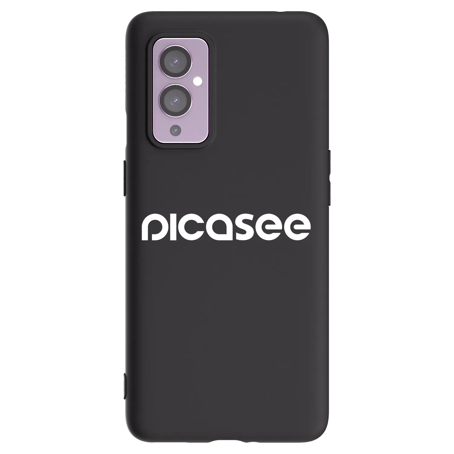 Picasee Μαύρη θήκη σιλικόνης για OnePlus 9 - Picasee - new logo - white