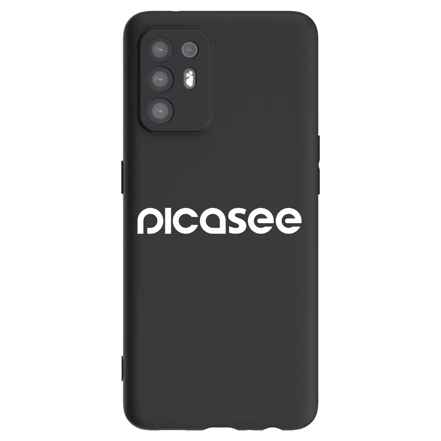 Picasee Μαύρη θήκη σιλικόνης για OPPO A94 5G - Picasee - new logo - white