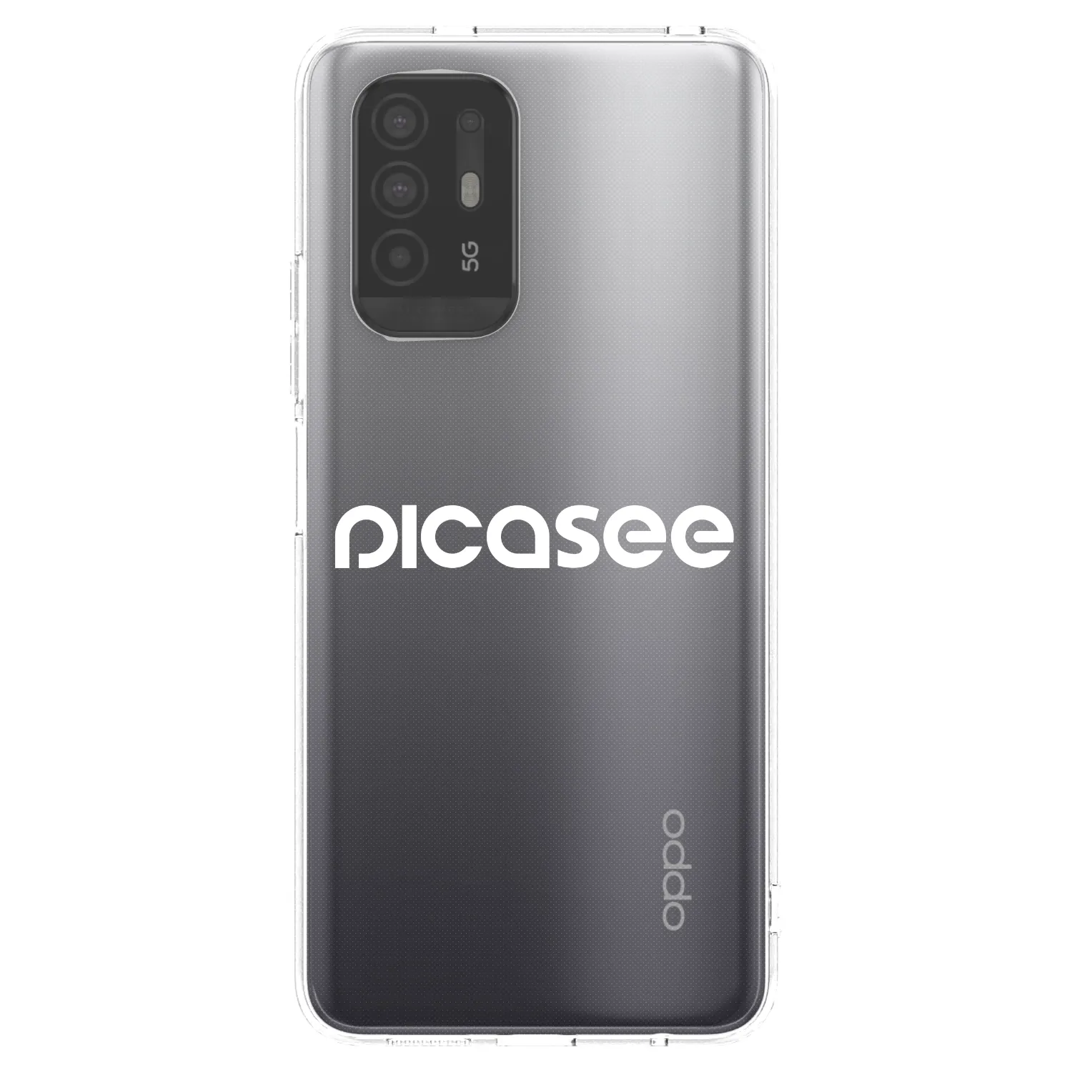 Picasee διαφανής θήκη σιλικόνης OPPO A94 5G - Picasee - new logo - white