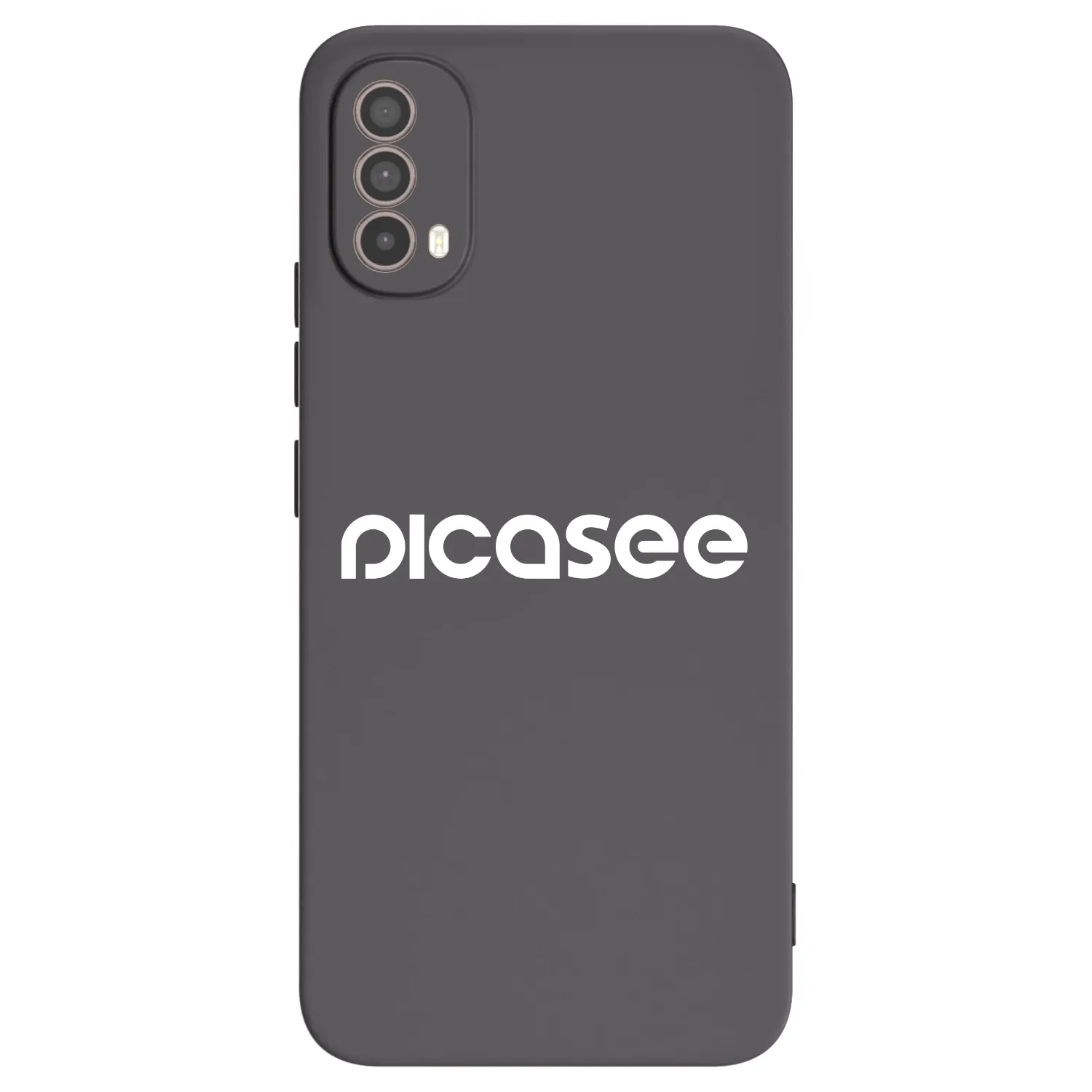 Picasee Μαύρη θήκη σιλικόνης για Motorola Moto E40 - Picasee - new logo - white