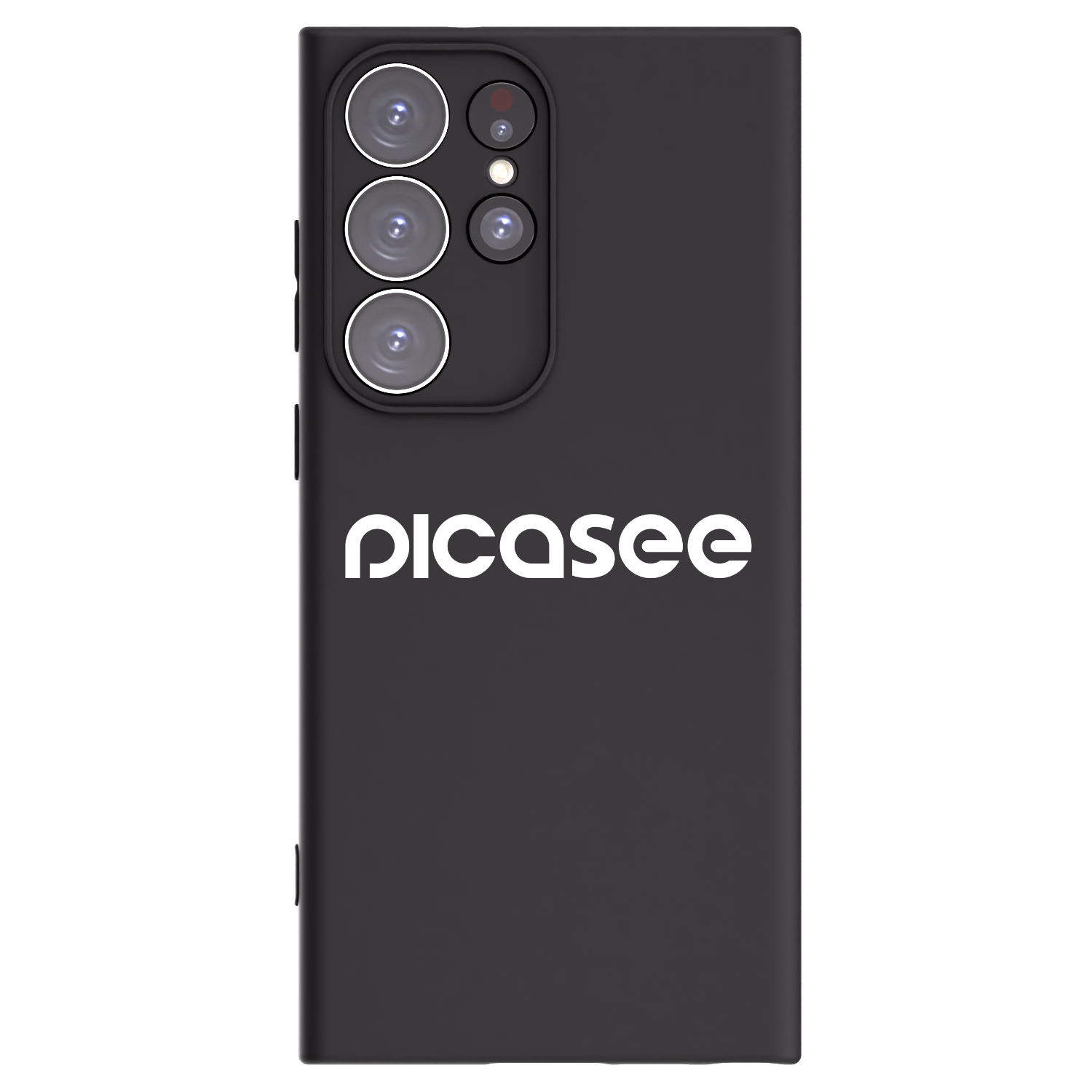 Picasee Μαύρη θήκη σιλικόνης για Samsung Galaxy S23 Ultra 5G - Picasee - new logo - white