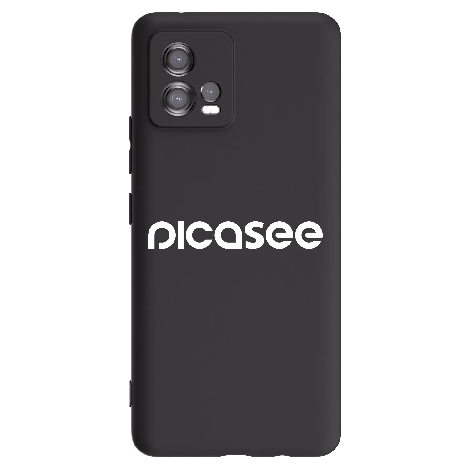 Picasee Μαύρη θήκη σιλικόνης για Motorola Moto G72 - Picasee - new logo - white