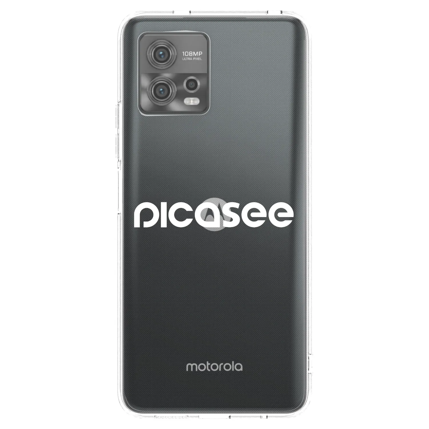 Picasee διαφανής θήκη σιλικόνης Motorola Moto G72 - Picasee - new logo - white