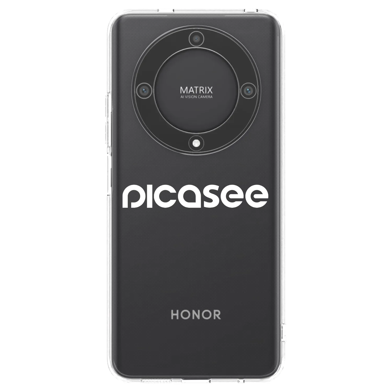 Picasee διαφανής θήκη σιλικόνης Honor Magic5 Lite 5G - Picasee - new logo - white