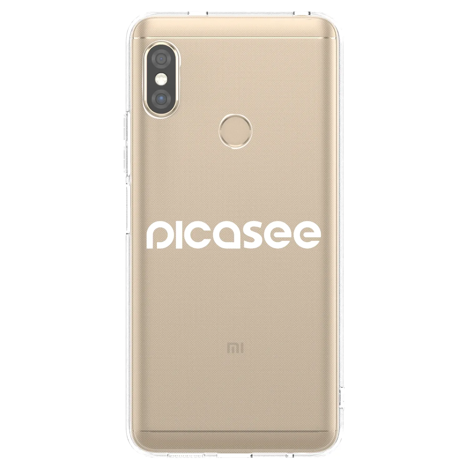 Picasee διαφανής θήκη σιλικόνης Xiaomi Redmi Note 5 Global - Picasee - new logo - white