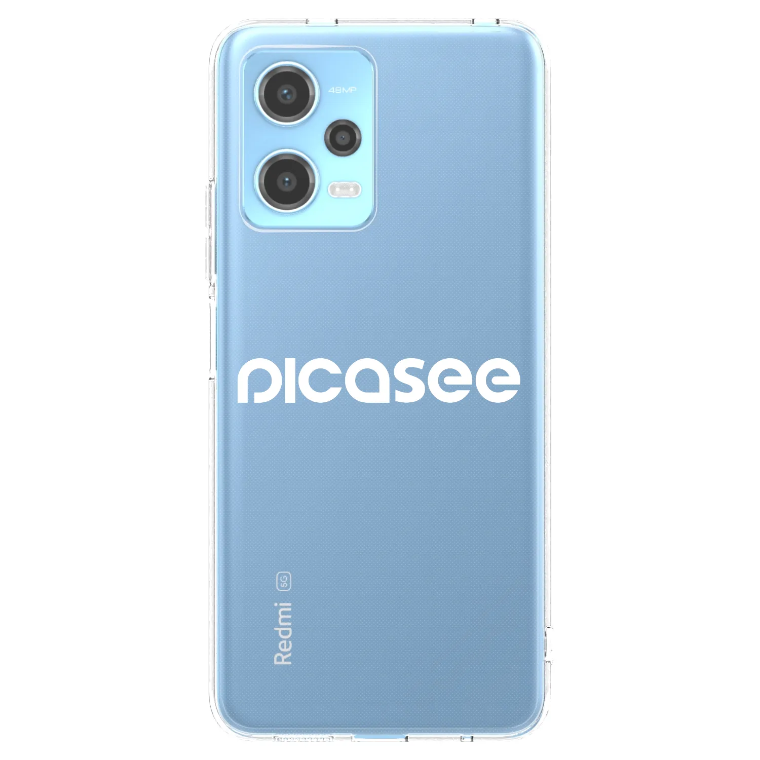 Picasee διαφανής θήκη σιλικόνης Xiaomi Redmi Note 12 5G - Picasee - new logo - white