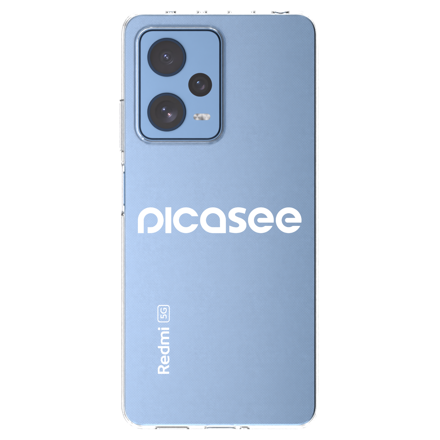 Picasee διαφανής θήκη σιλικόνης Xiaomi Redmi Note 12 Pro 5G - Picasee - new logo - white