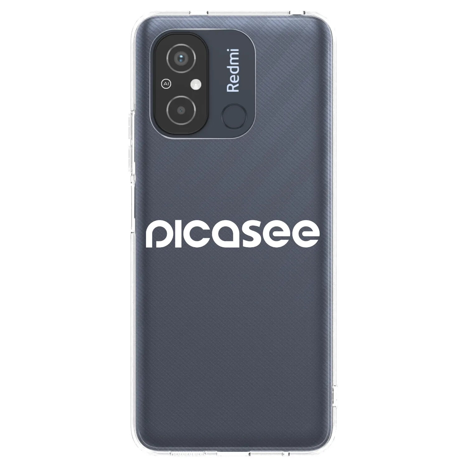 Picasee διαφανής θήκη σιλικόνης Xiaomi Redmi 12C - Picasee - new logo - white