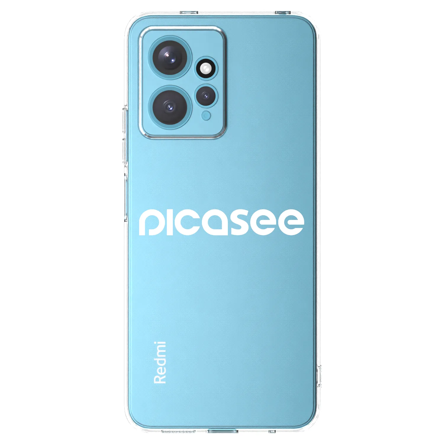 Picasee διαφανής θήκη σιλικόνης Xiaomi Redmi Note 12 4G - Picasee - new logo - white